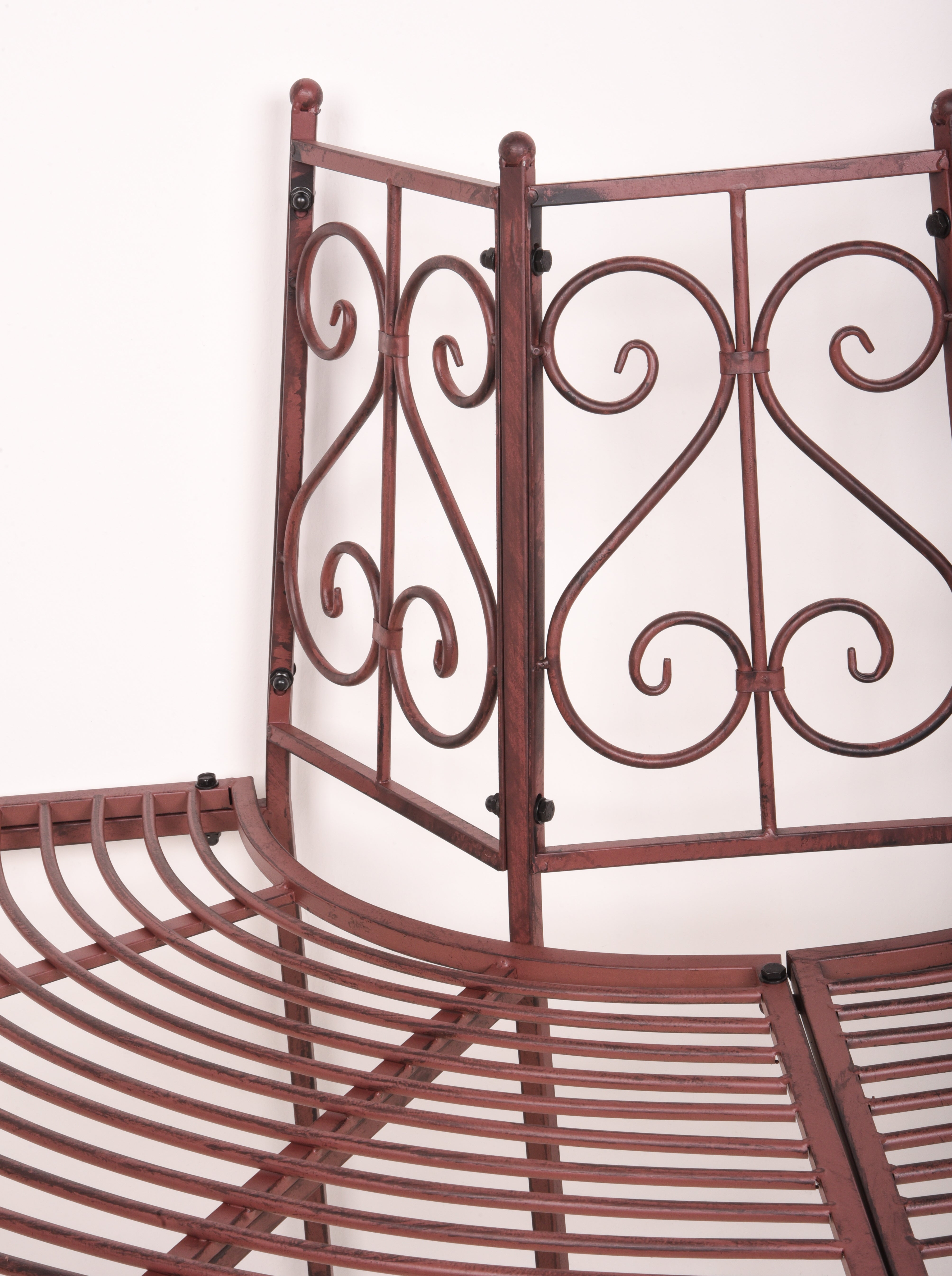 Baumbank NARVI Halbkreis-Bank Gartenbank Garden Pleasure rustikal nostalgisch robust Outdoor pulverbeschichtet