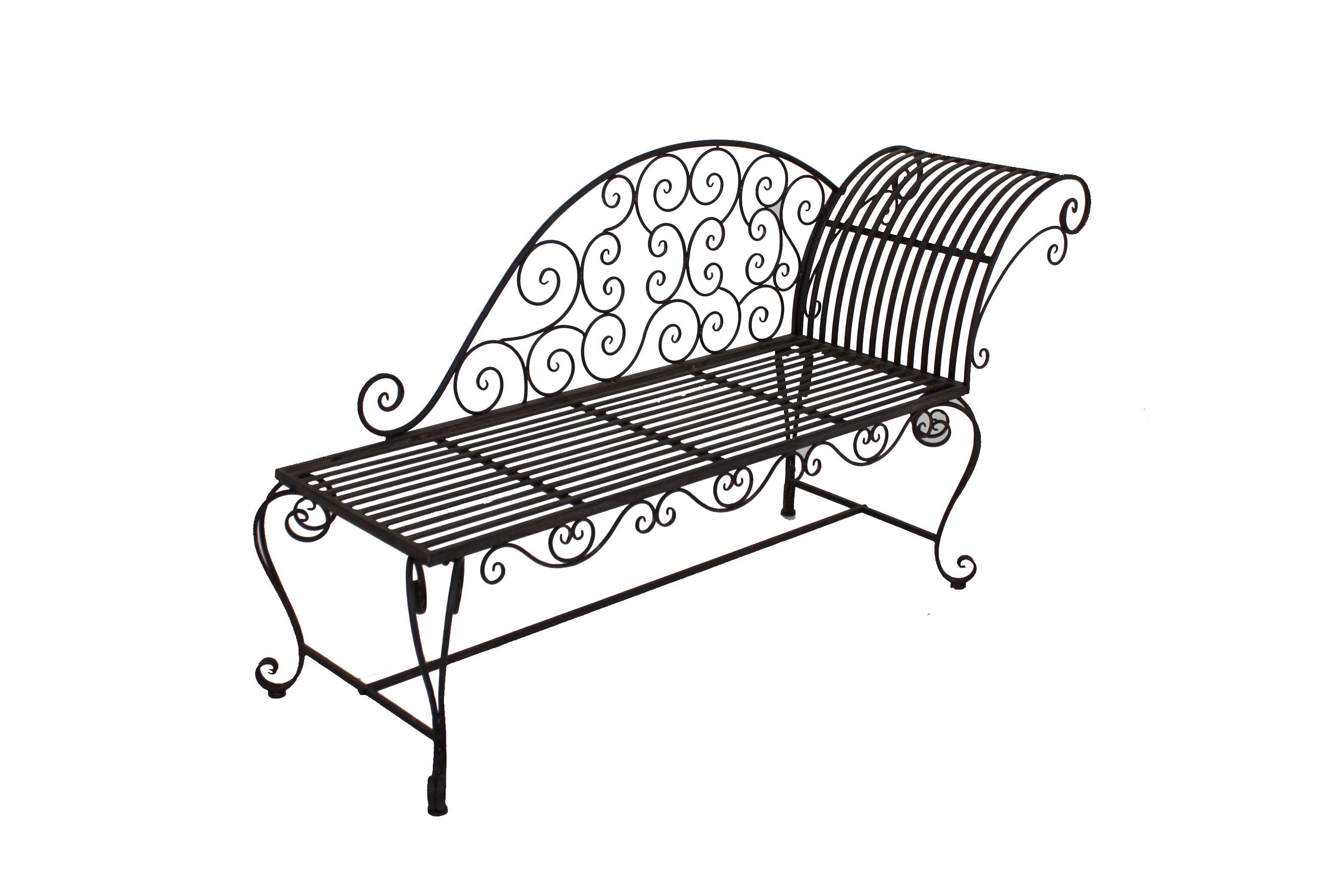 Gartenbank LAMINGTON Liegebank Sitzbank Rostoptik Garden Pleasure