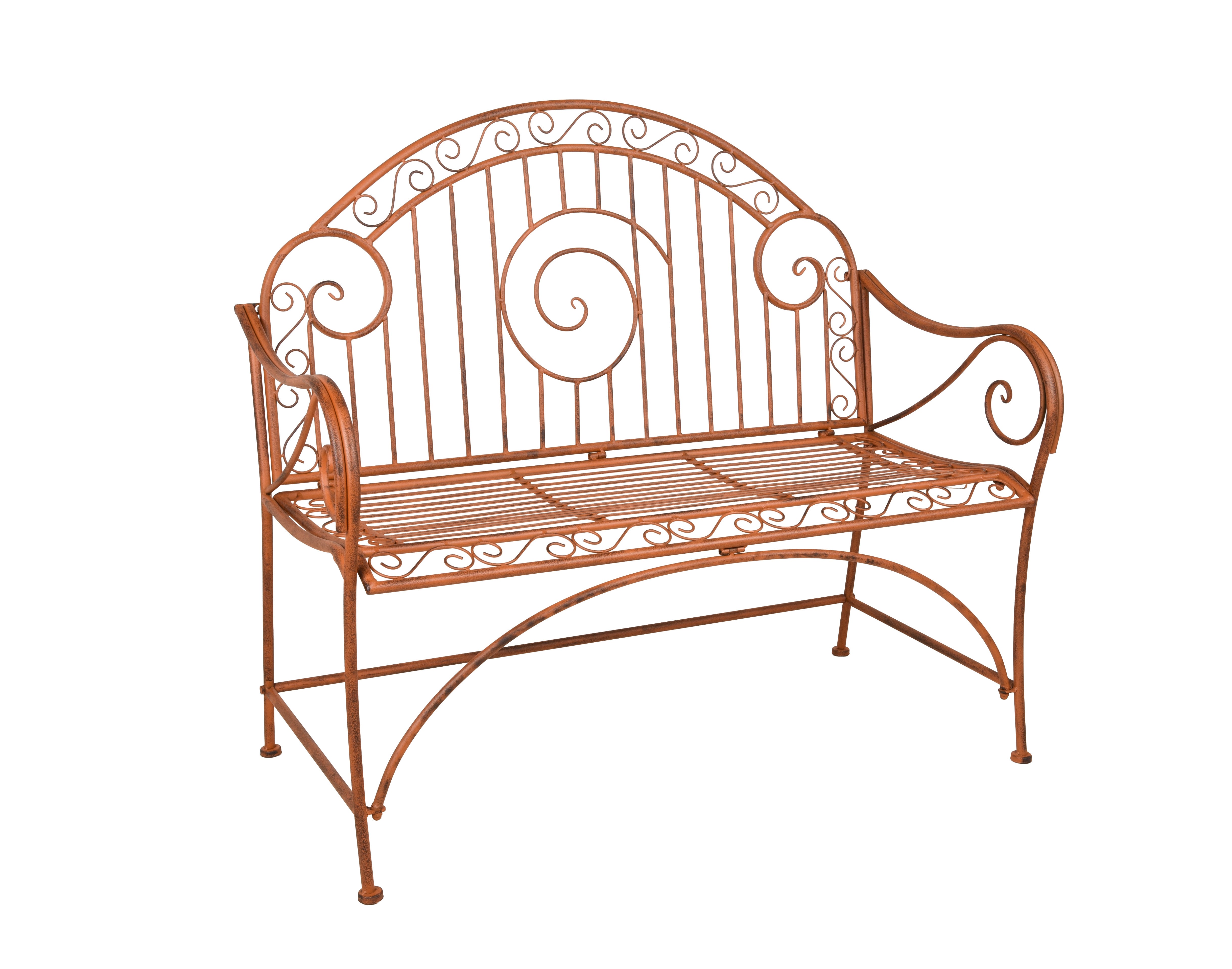 Bank CAMEROON Gartenbank Sitzbank Rostoptik Garden Pleasure