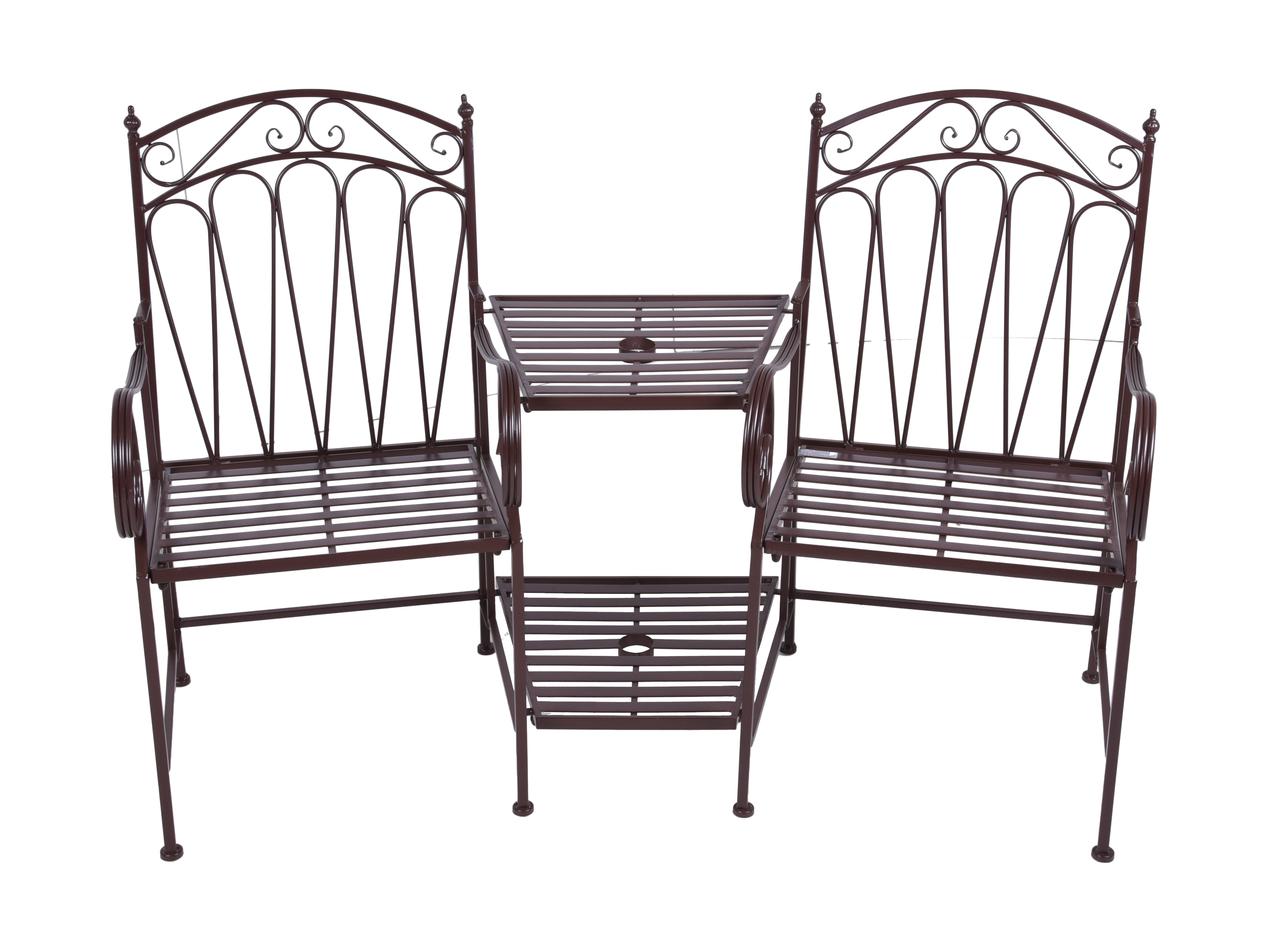 Partnerbank RINJANI Doppelbank Gartenbank GARDEN PLEASURE wetterfest komfortabel Outdoor hochwertig