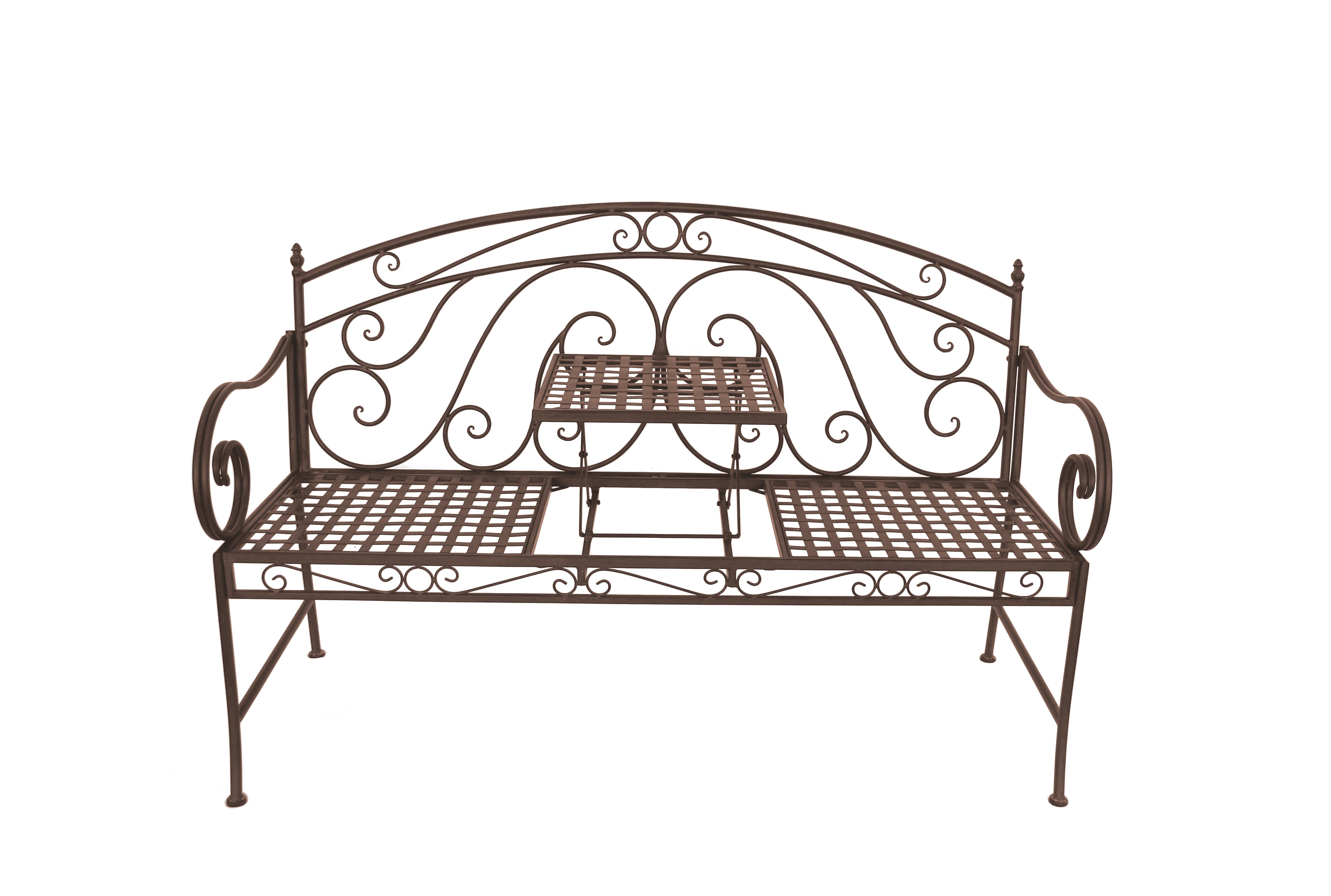 Gartenbank SAKET 2-Sitzer Klapptisch-Bank Garden Pleasure multifunktional robust rustikal Outdoor