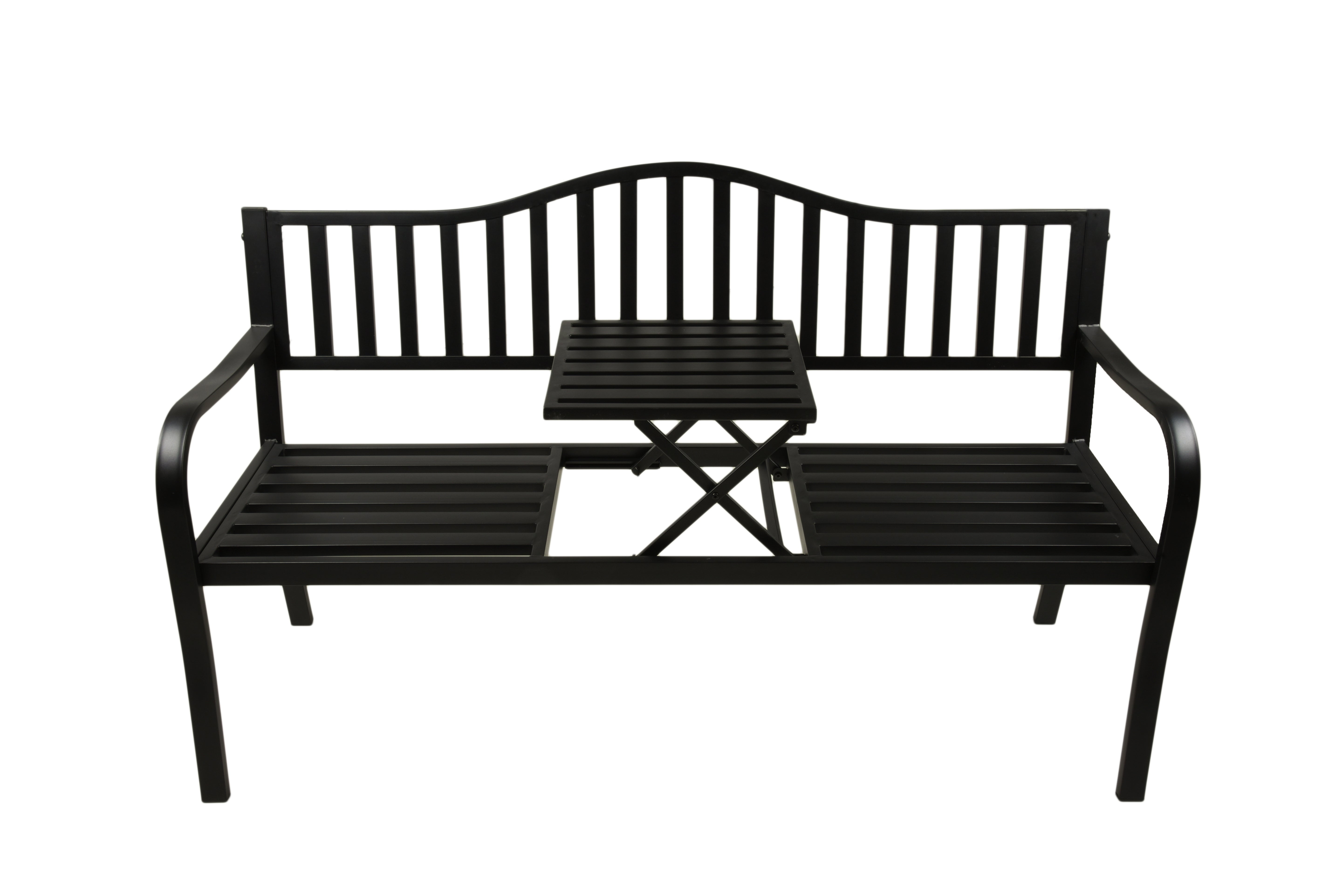 Gartenbank SEGULA 3-Sitzer Klapptisch-Bank Garden Pleasure multifunktional robust modern Outdoor pulverbeschichtet