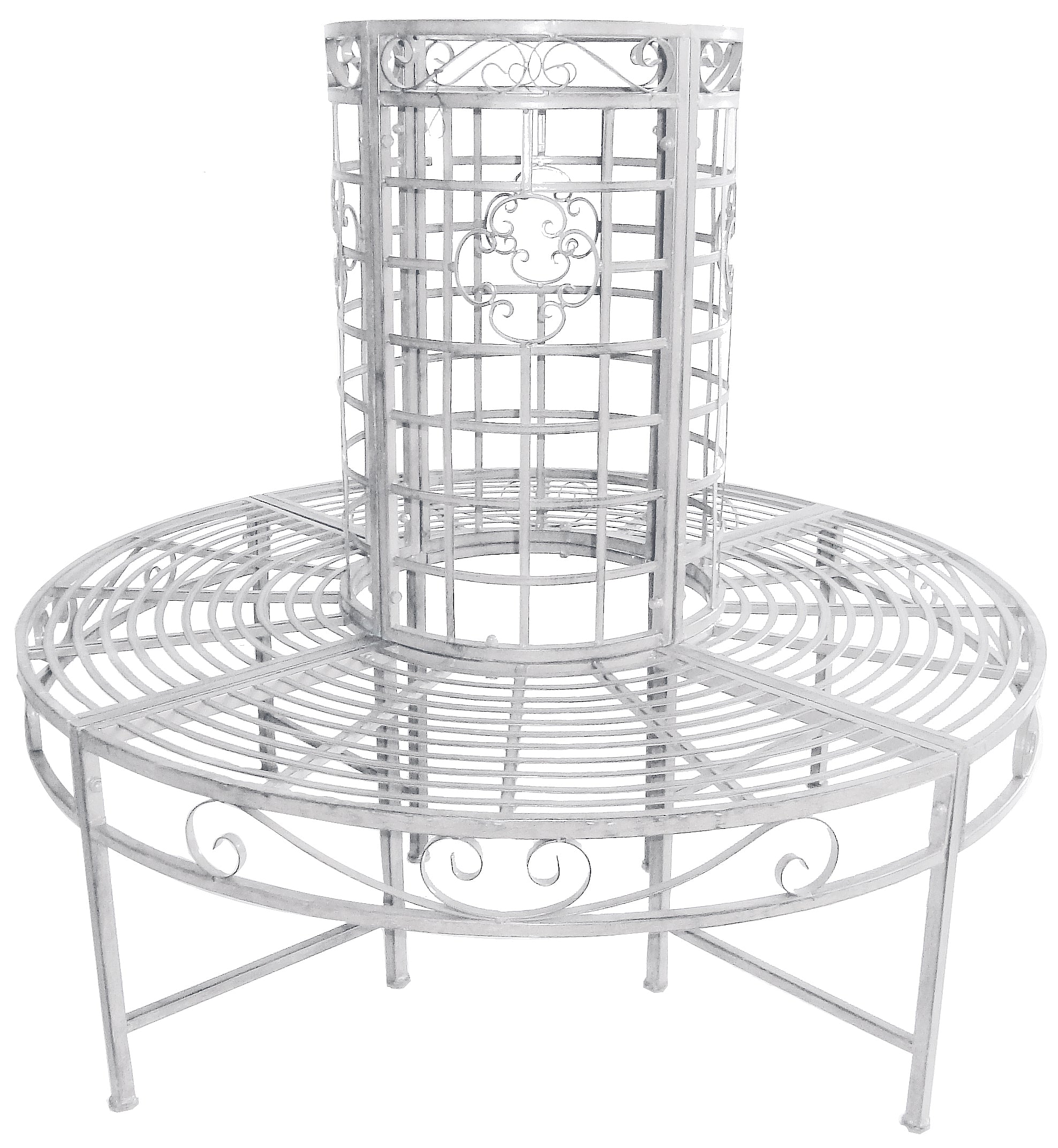 Baumbank LARISSA Rundbank Gartenbank Garden Pleasure robust langlebig elegant Outdoor pulverbeschichtet