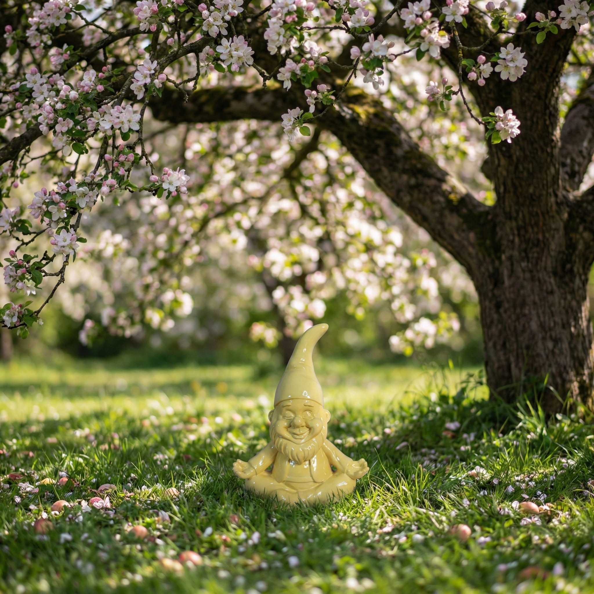 Yoga Gartenzwerg -GartenPoser- Zwerg Deko in Pastell Hochglanz 2 Größen 6 Farben (ZenPoser)