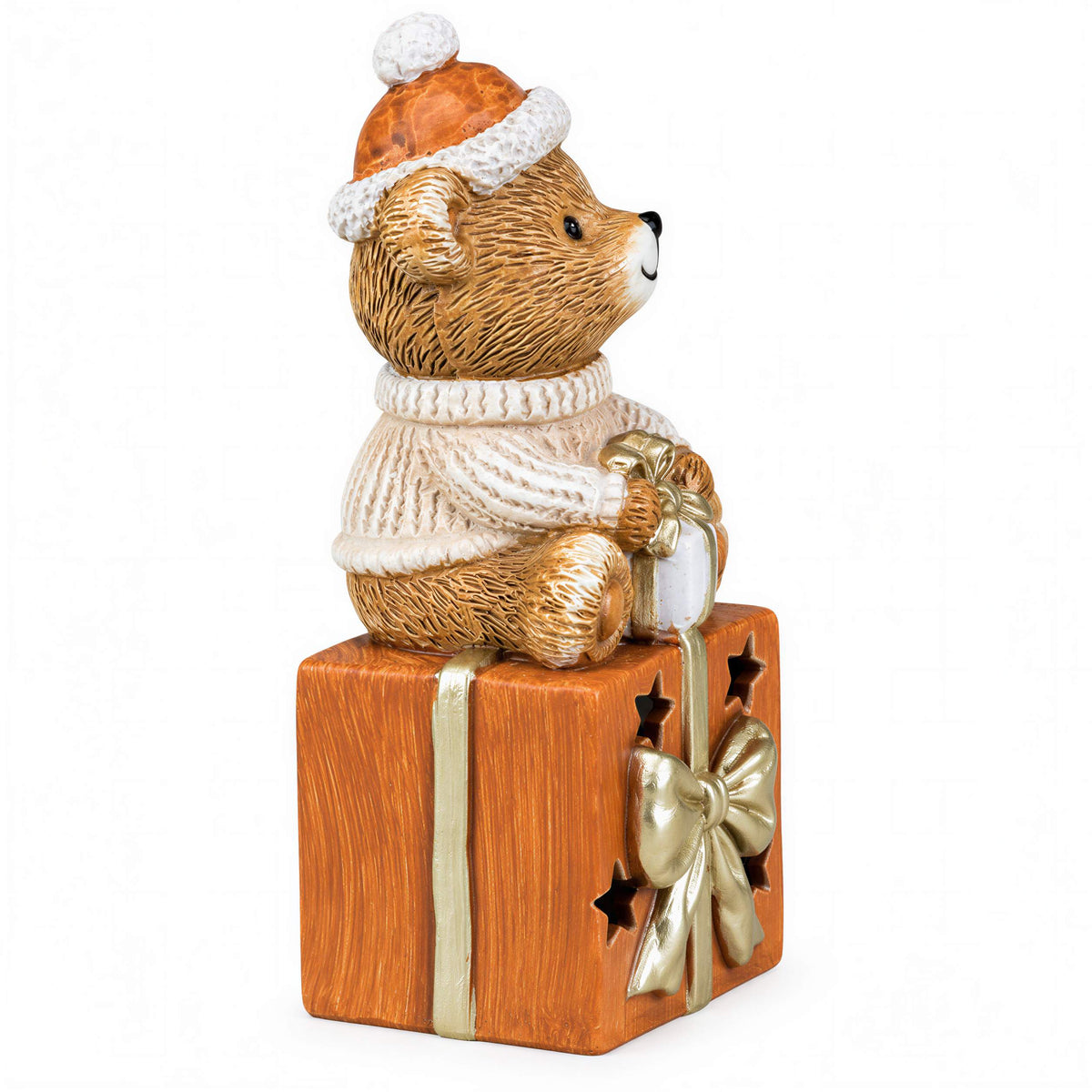 Bär Figur LED Weihnachtsdeko mit Batterie Weihnachtsbär Tischdeko Varianten