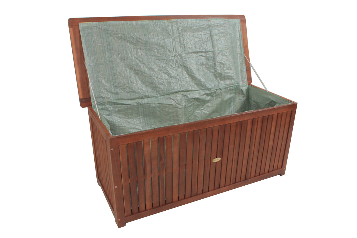 Auflagenbox WASHINGTON Kissentruhe Gartenbox Garden Pleasure Akazienholz wetterfest Outdoor