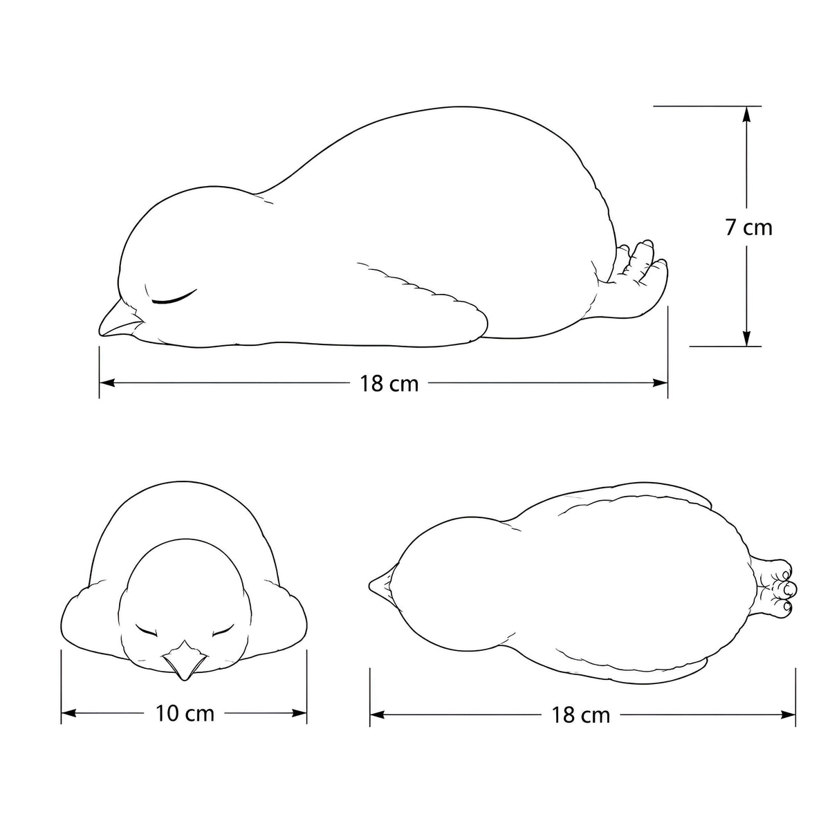 Deko Küken schlafend Küken Figur Osterküken für Osterdeko Haus und Garten