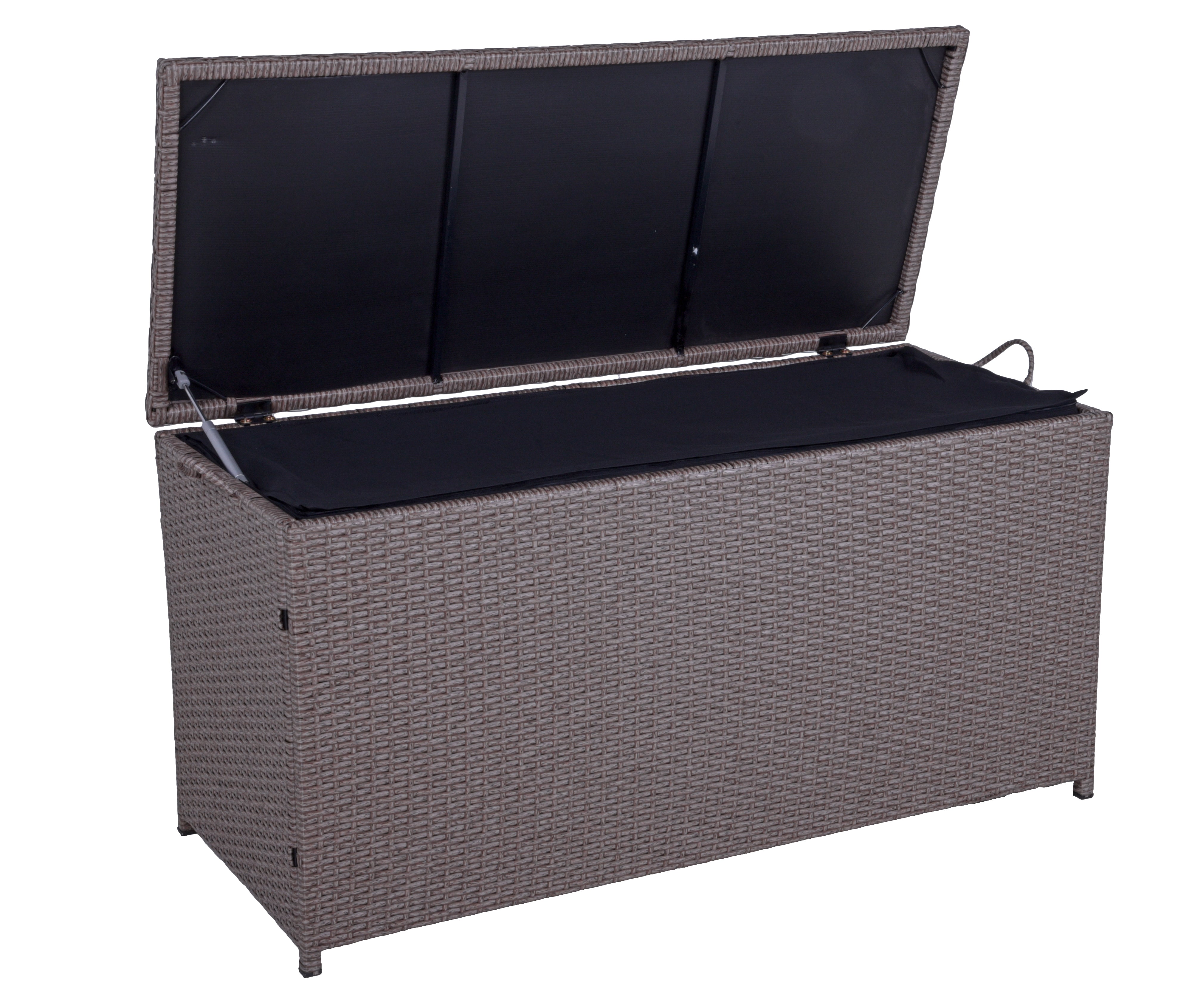 Auflagenbox PATRAS Kissenbox Gartenbox Gartentruhe Polyrattan braun Garden Pleasure