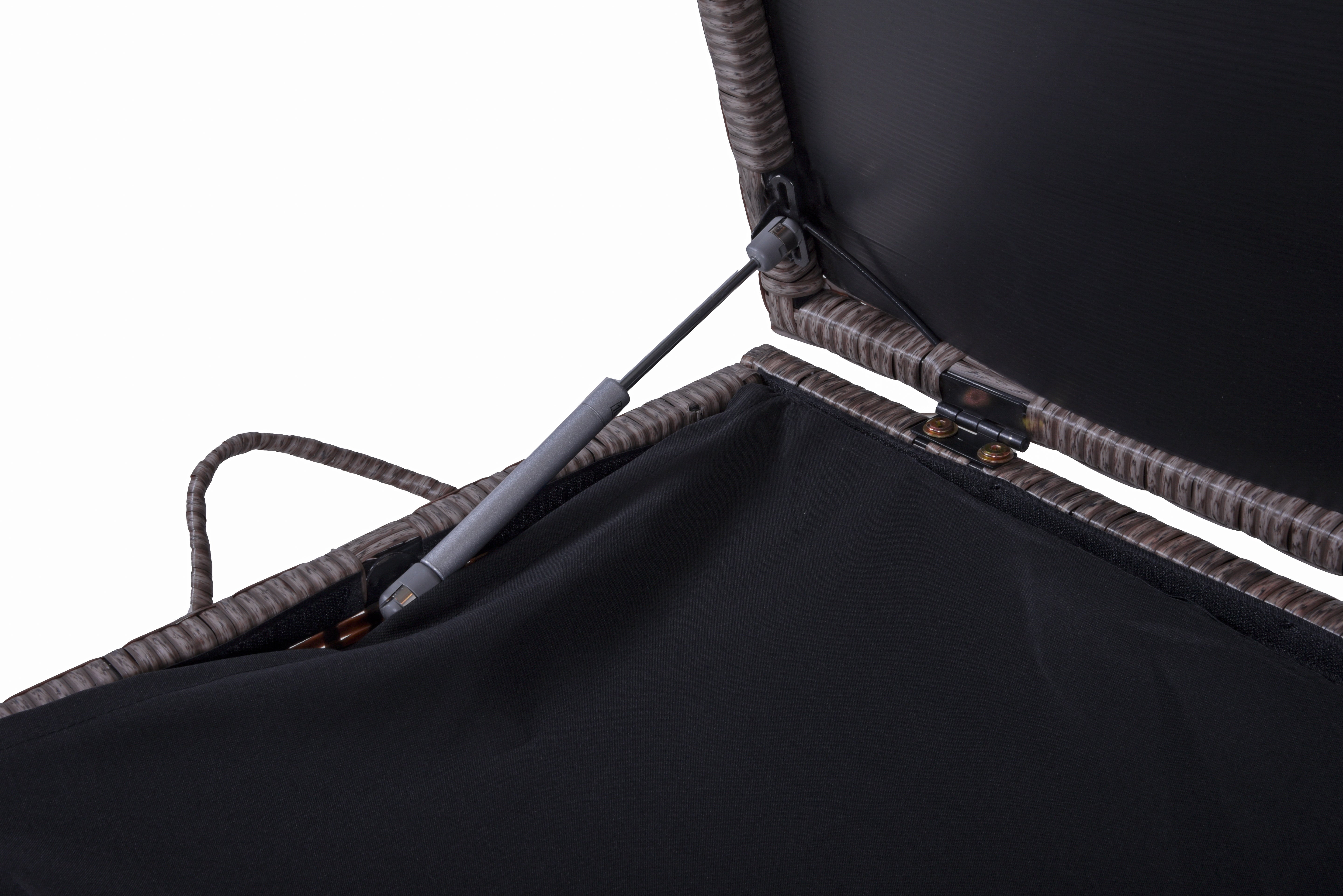 Auflagenbox PATRAS Kissenbox Gartenbox Gartentruhe Polyrattan braun Garden Pleasure