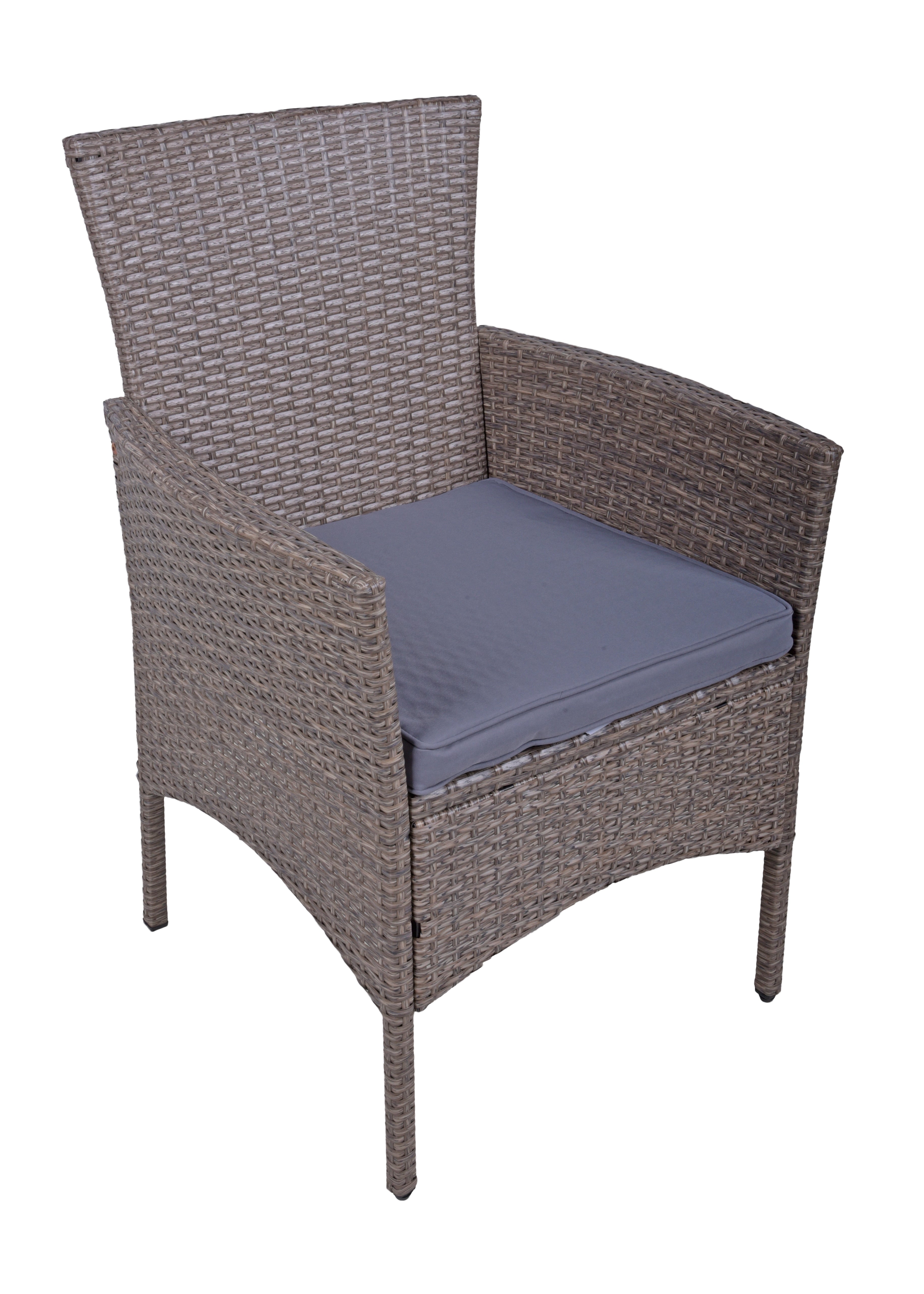 Balkonset DAKOTA 3-teilig Sitzgruppe Balkonmöbel Tisch Stühle braun Garden Pleasure