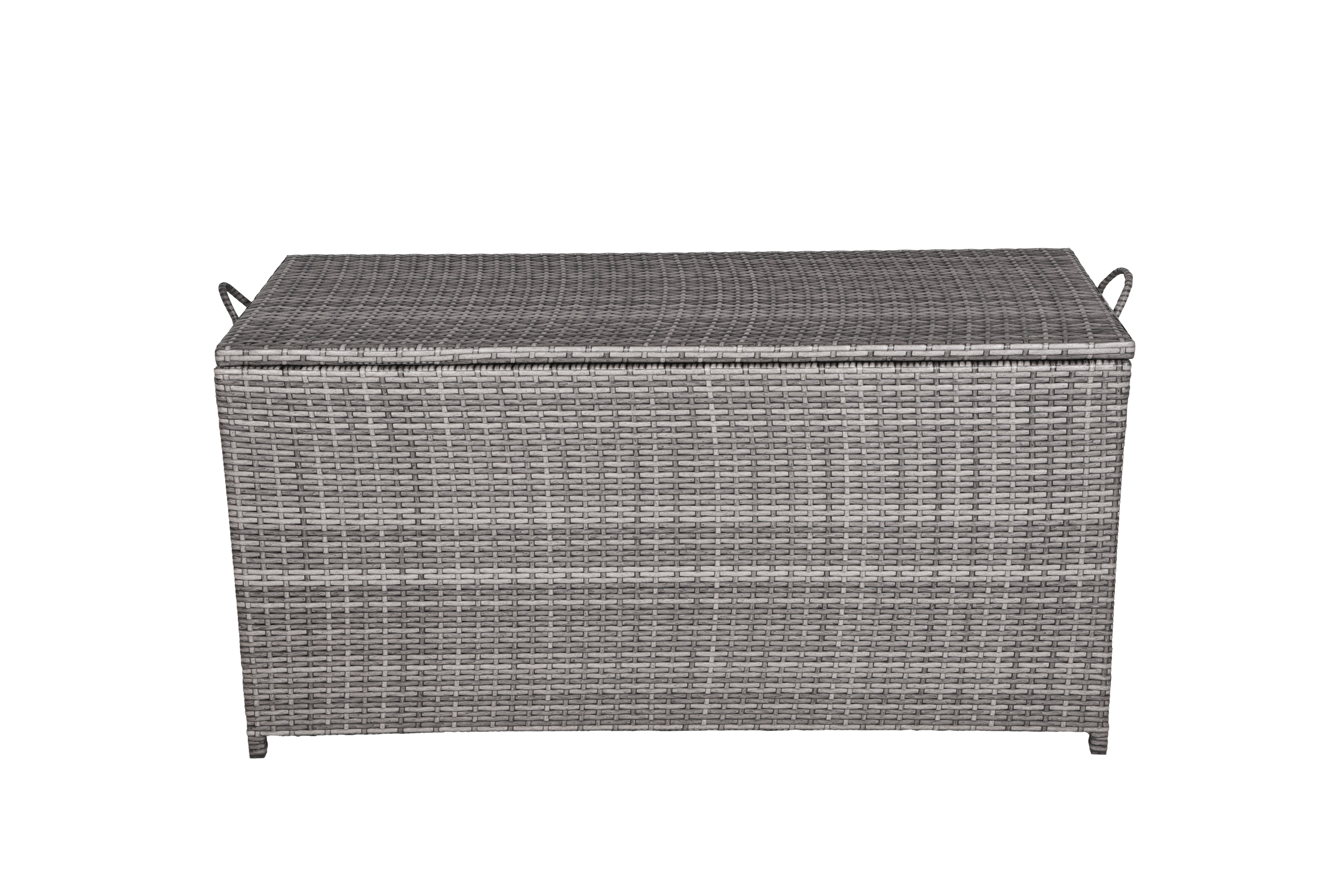 Auflagenbox PATRAS Kissenbox Gartentruhe Polyrattan Garden Pleasure grau