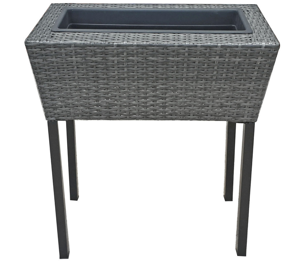 2er Set Hochbeet IRIS Pflanzkasten Polyrattan Pflanzgefäß modern Garden Pleasure