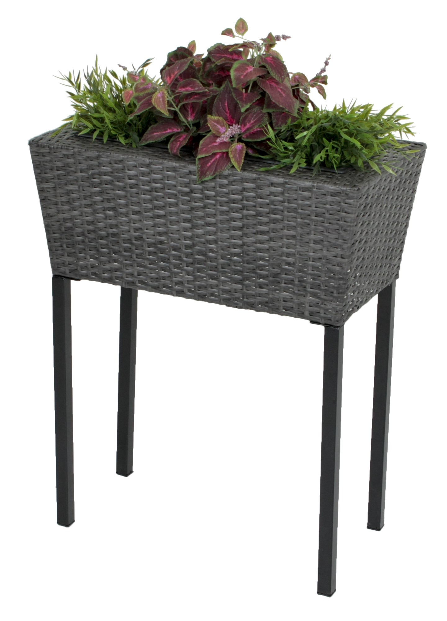 2er Set Hochbeet IRIS Pflanzkasten Polyrattan Pflanzgefäß modern Garden Pleasure