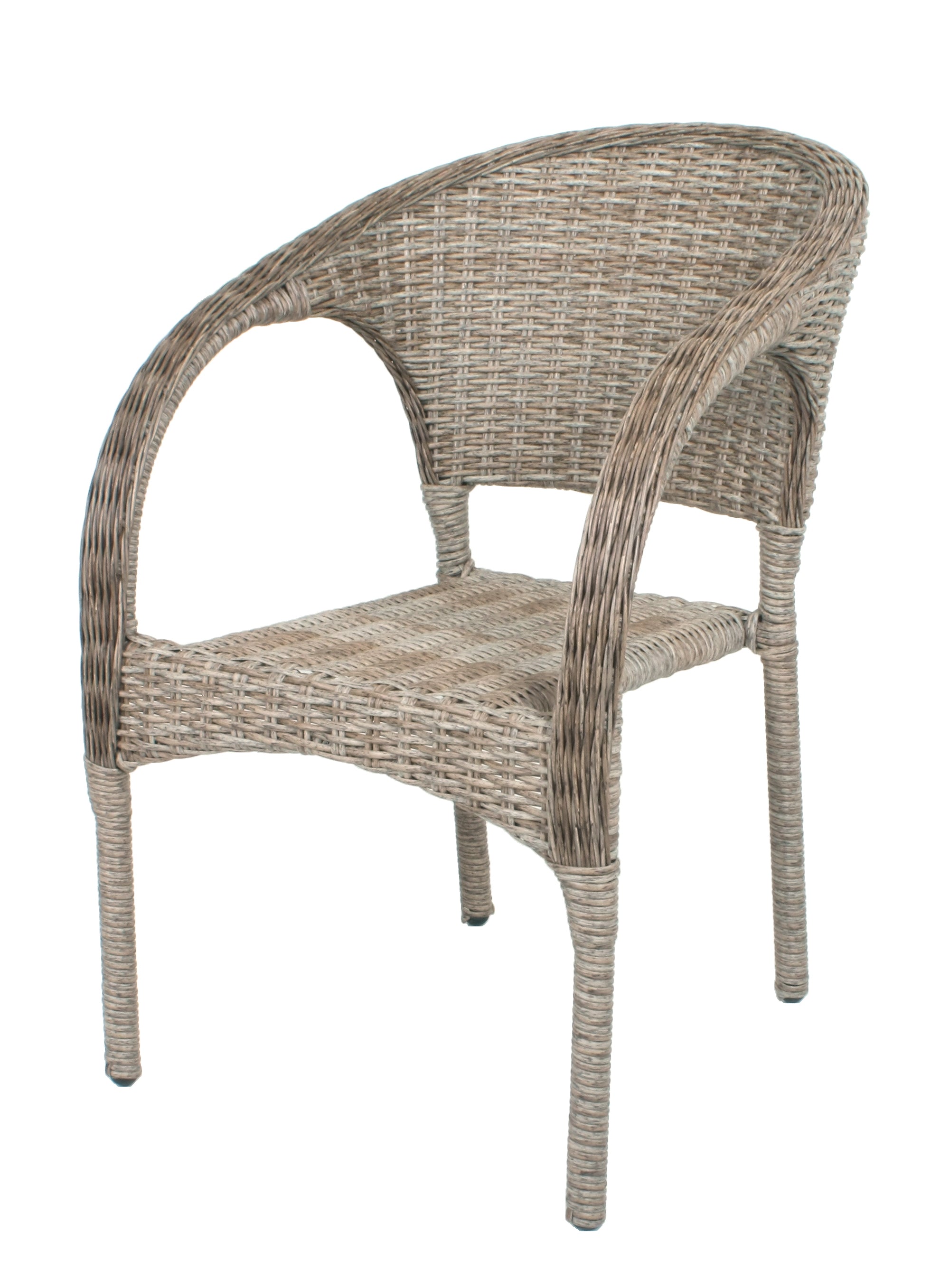 2er Set Stapelstuhl BASTIA Gartenstuhl Polyrattan Aluminium stapelbar Garden Pleasure