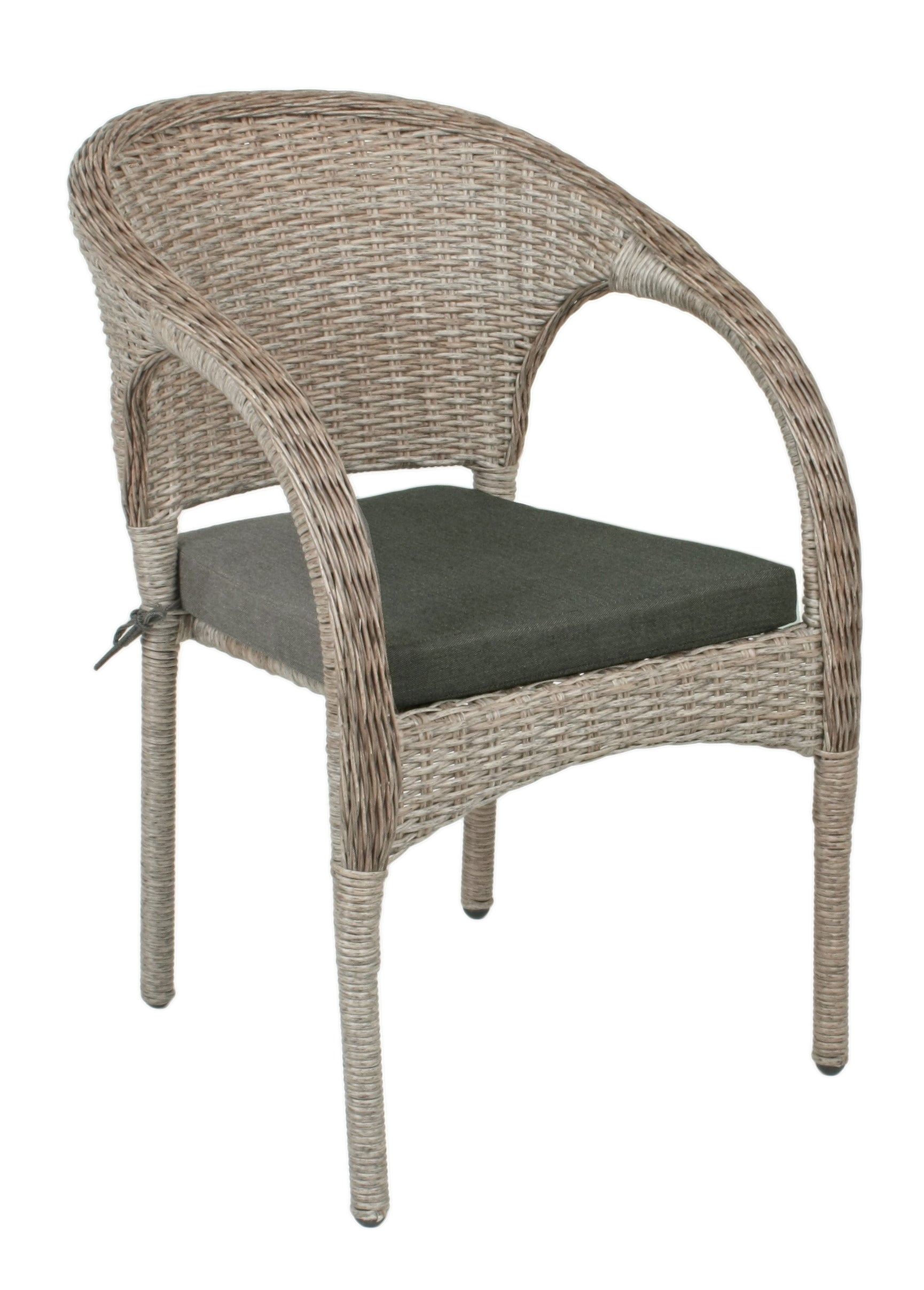 2er Set Stapelstuhl BASTIA Gartenstuhl Polyrattan Aluminium stapelbar Garden Pleasure
