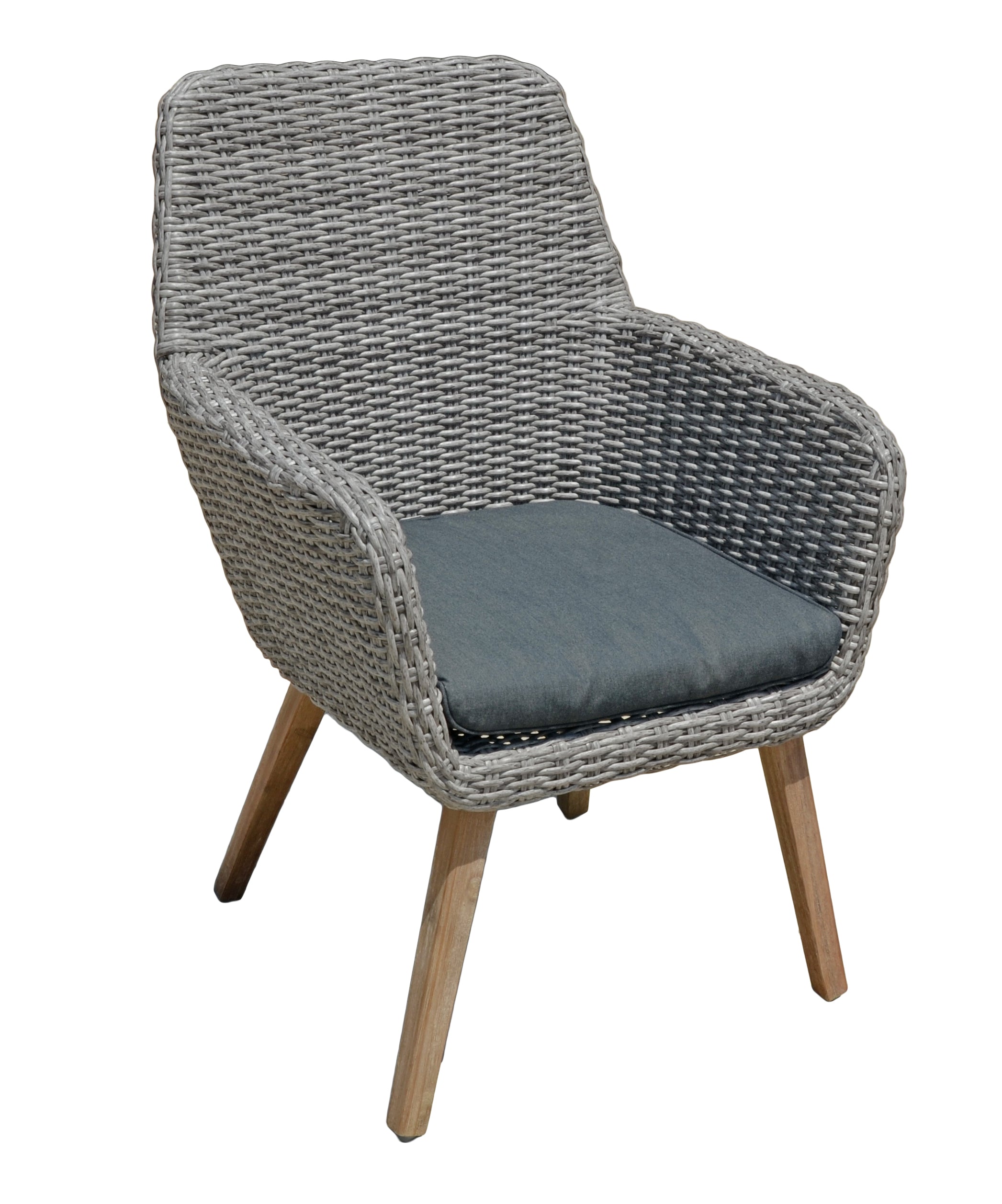 2er Set Sessel RAPALLO Loungesessel Gartensessel Polyrattan Akazie Garden Pleasure