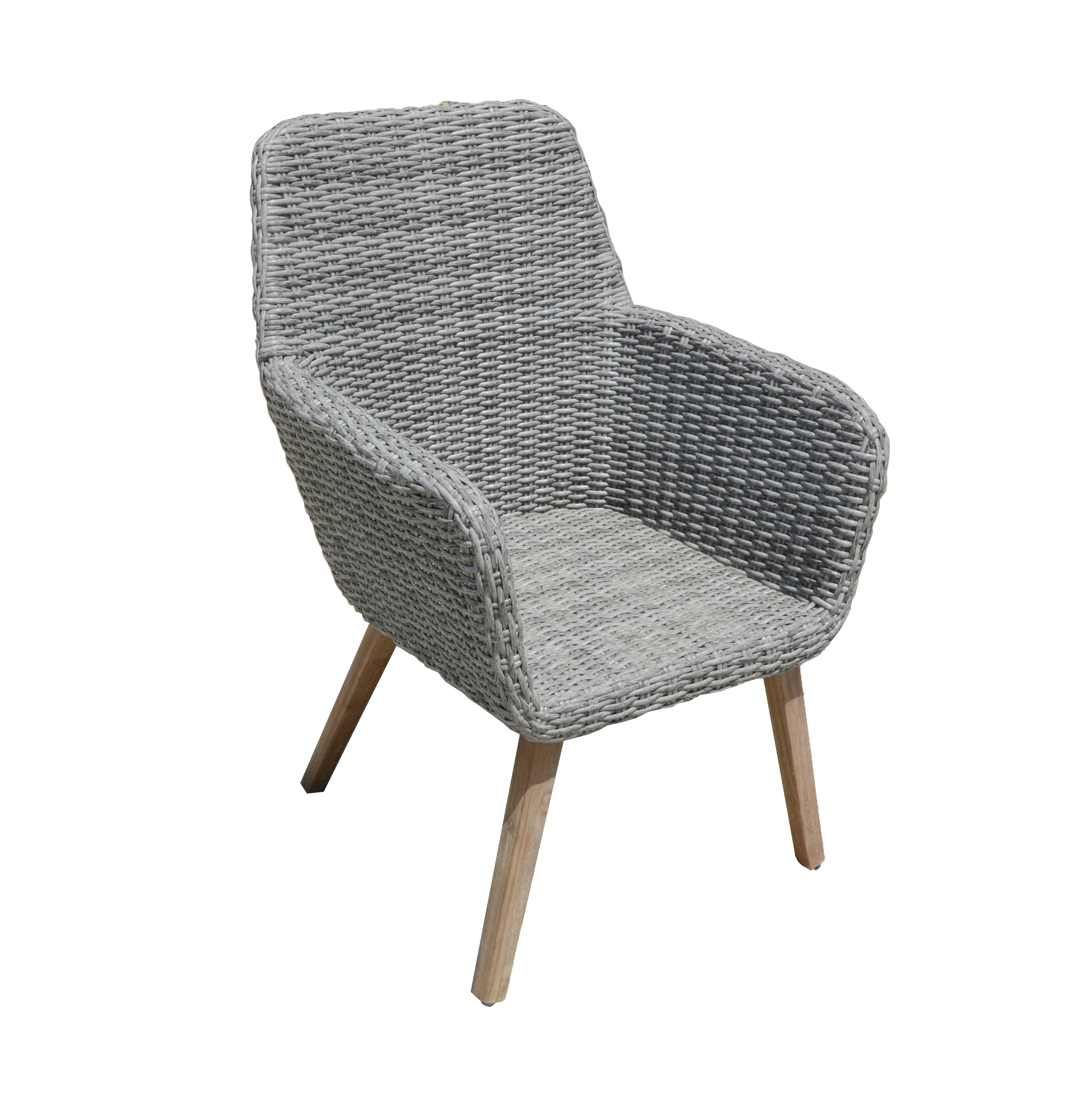 2er Set Sessel RAPALLO Loungesessel Gartensessel Polyrattan Akazie Garden Pleasure