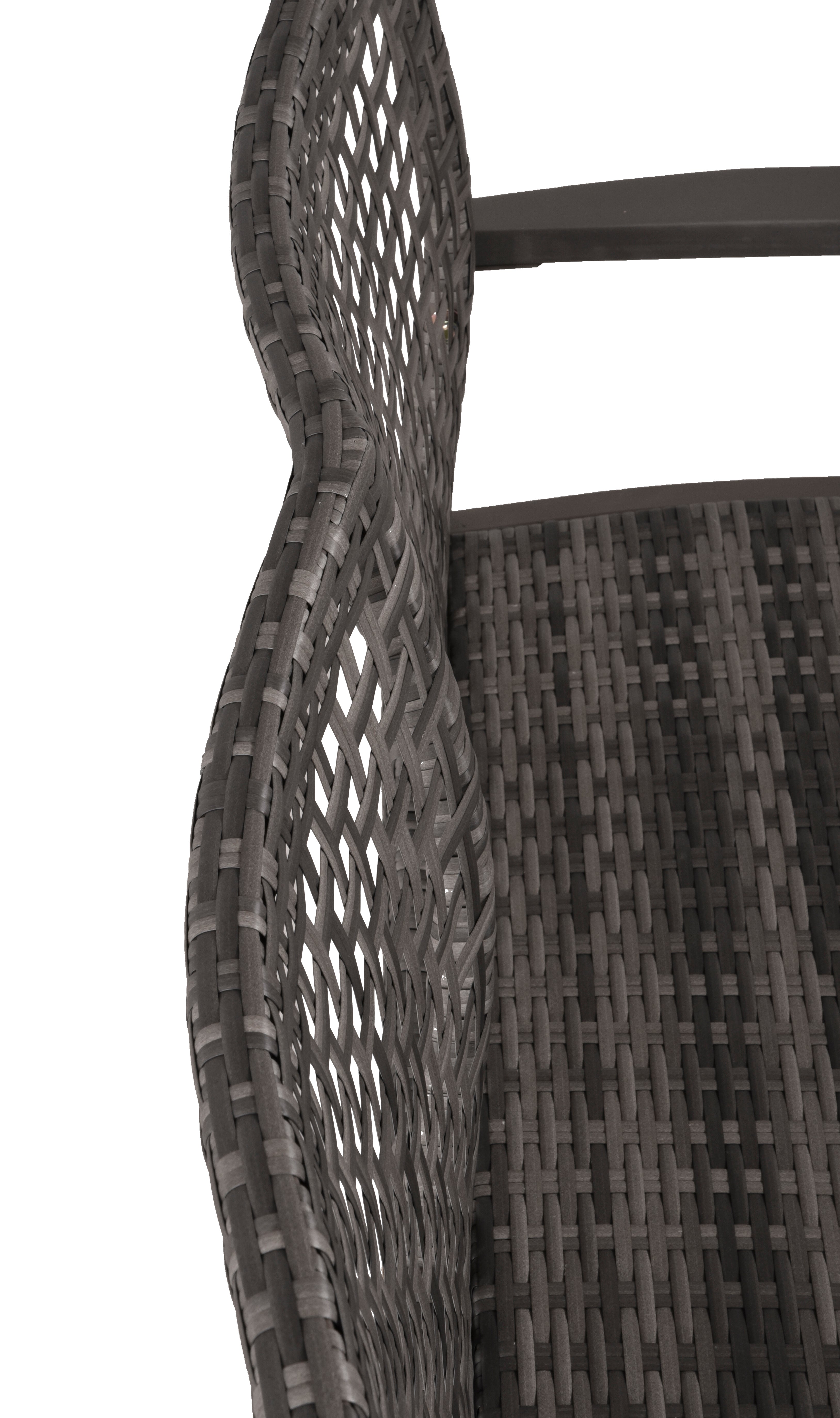 Hängebank CUNEO 2-Sitzer Hollywoodschaukel Hängesessel Polyrattan grau Garden Pleasure