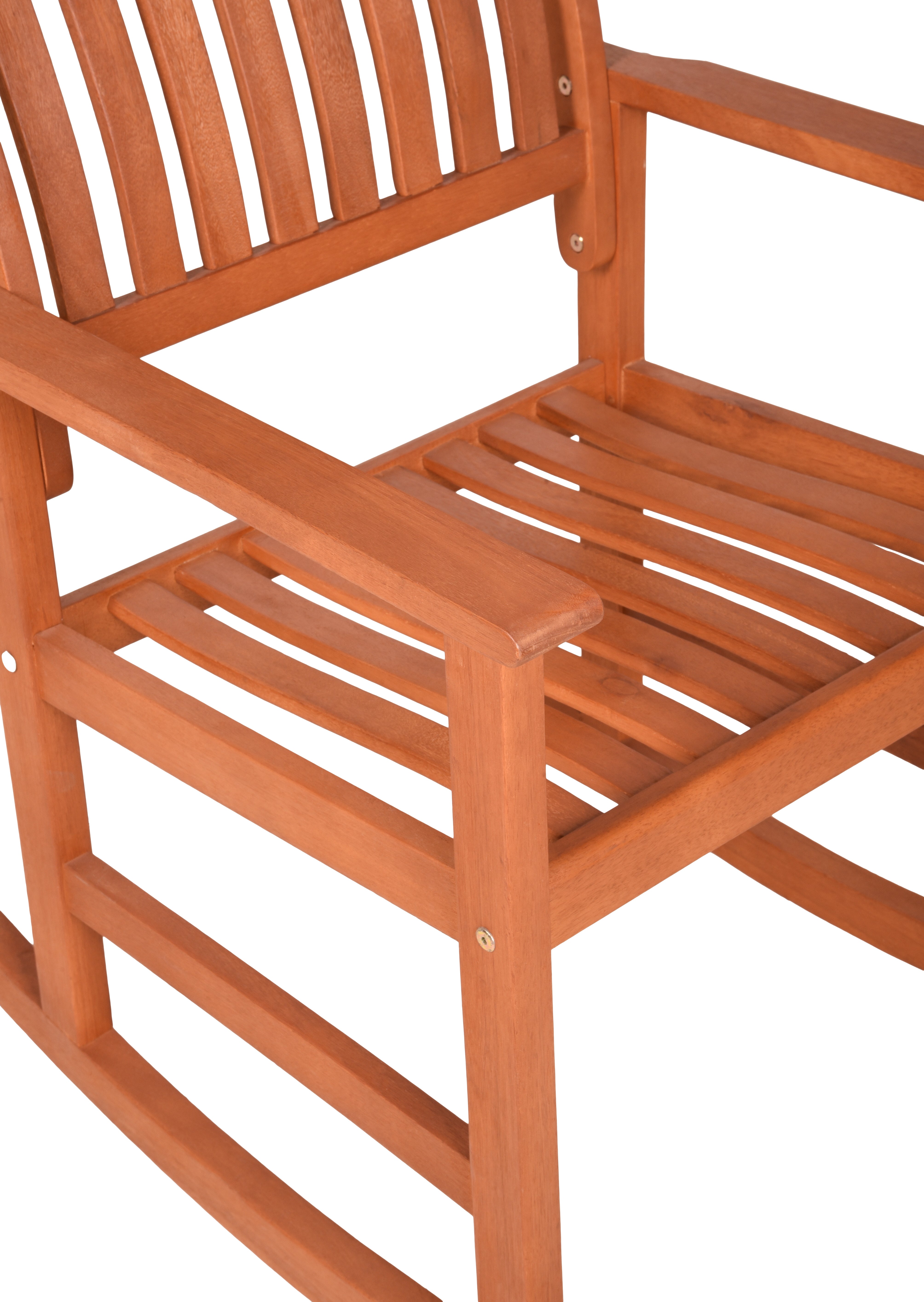 Schaukelstuhl FLORIDA Gartenstuhl Relaxstuhl Eukalyptusholz Garden Pleasure