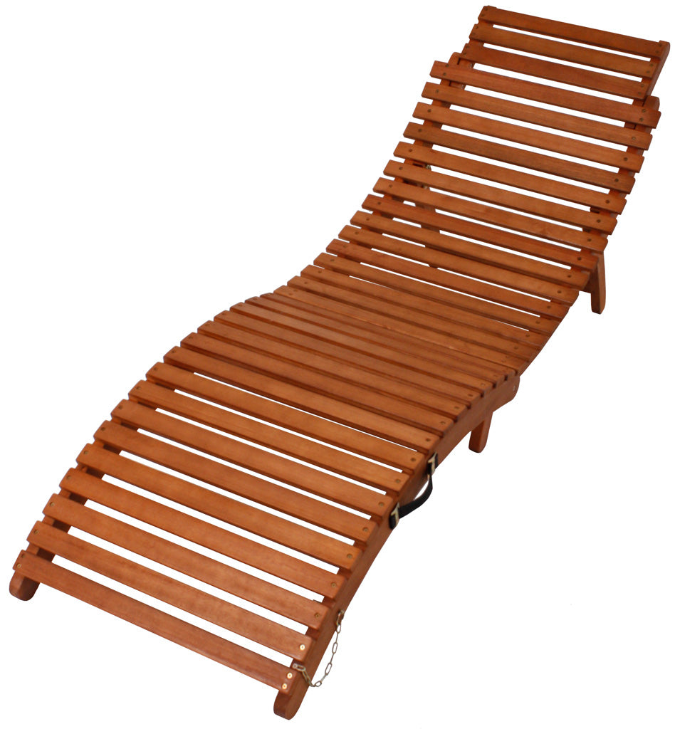 Faltliege NASSAU Gartenliege Sonnenliege Eukalyptusholz Garden Pleasure