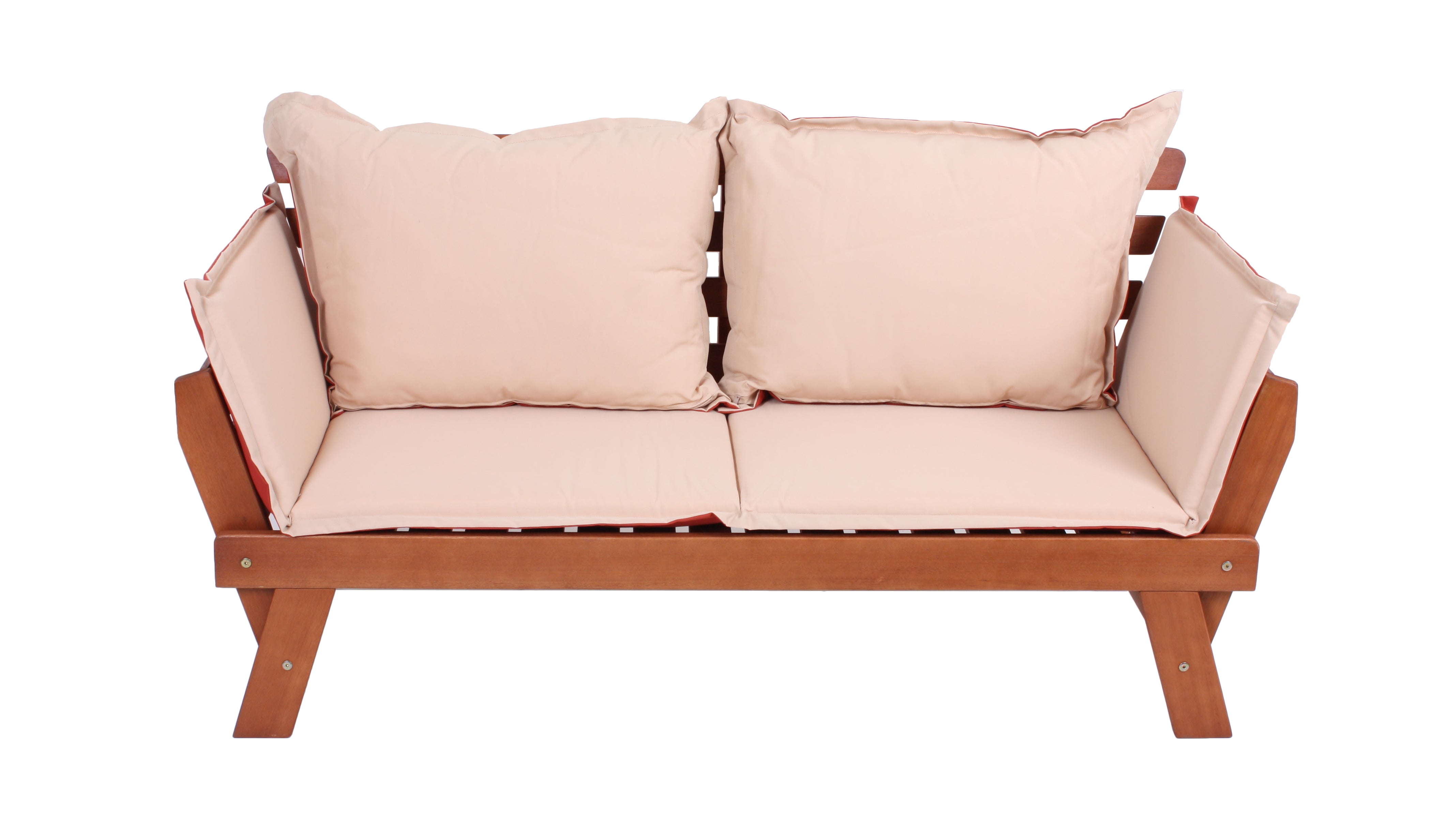 Bank FORTUNA Gartenbank Liegebank Eukalyptusholz Garden Pleasure