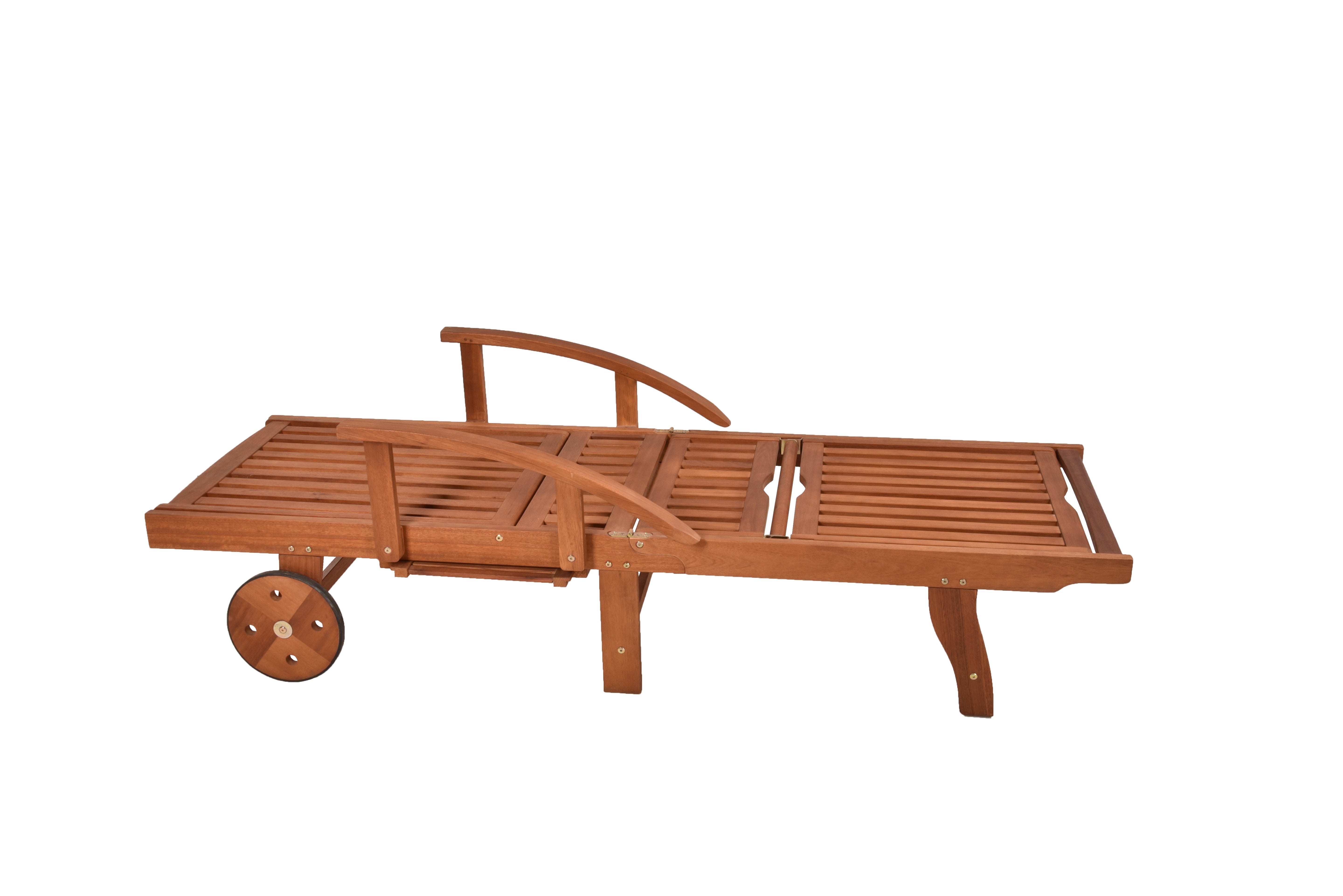 Sonnenliege BEVERLY HILLS Gartenliege Deckchair Garden Pleasure Eukalyptusholz klappbar komfortabel