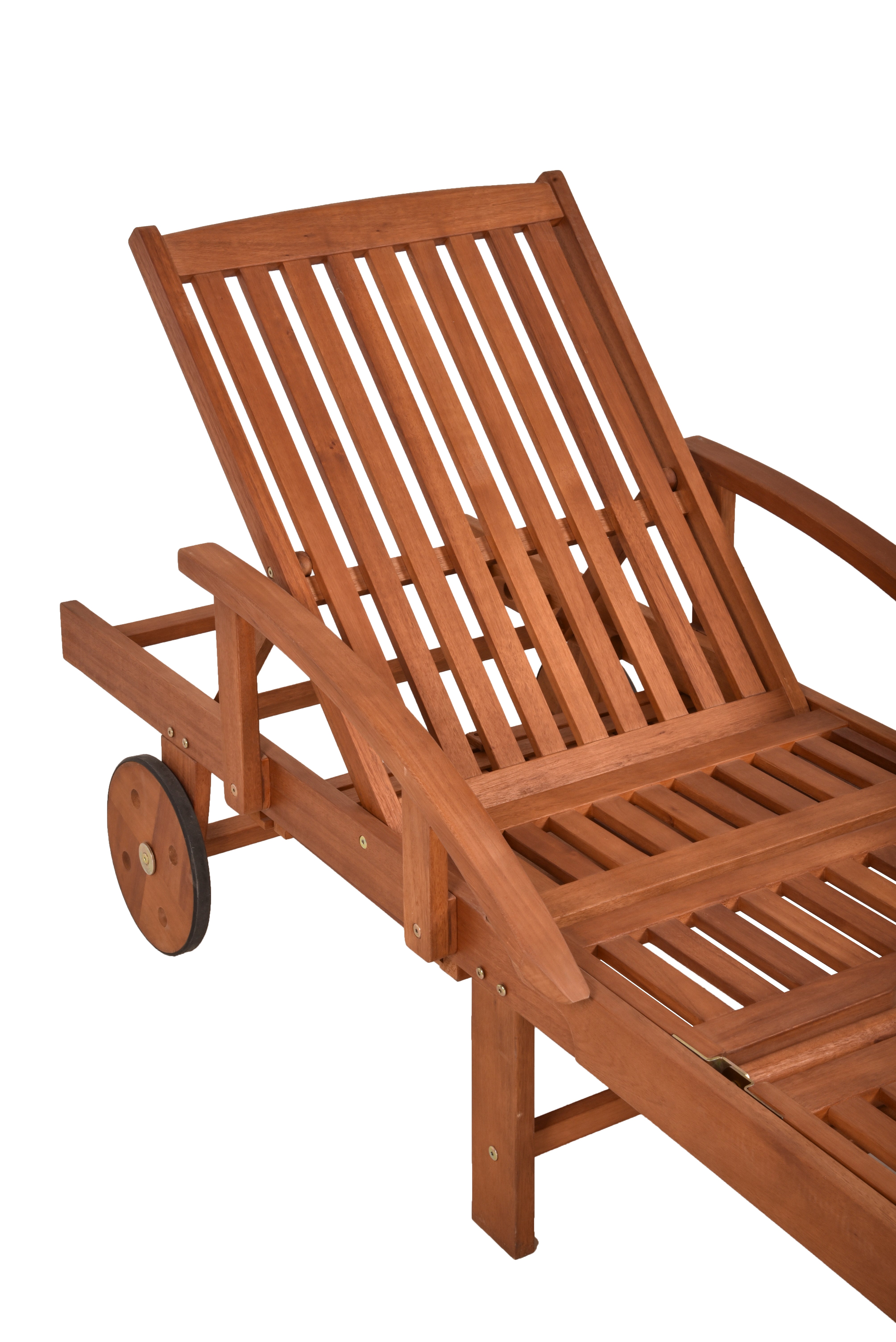 Sonnenliege BEVERLY HILLS Gartenliege Deckchair Garden Pleasure Eukalyptusholz klappbar komfortabel