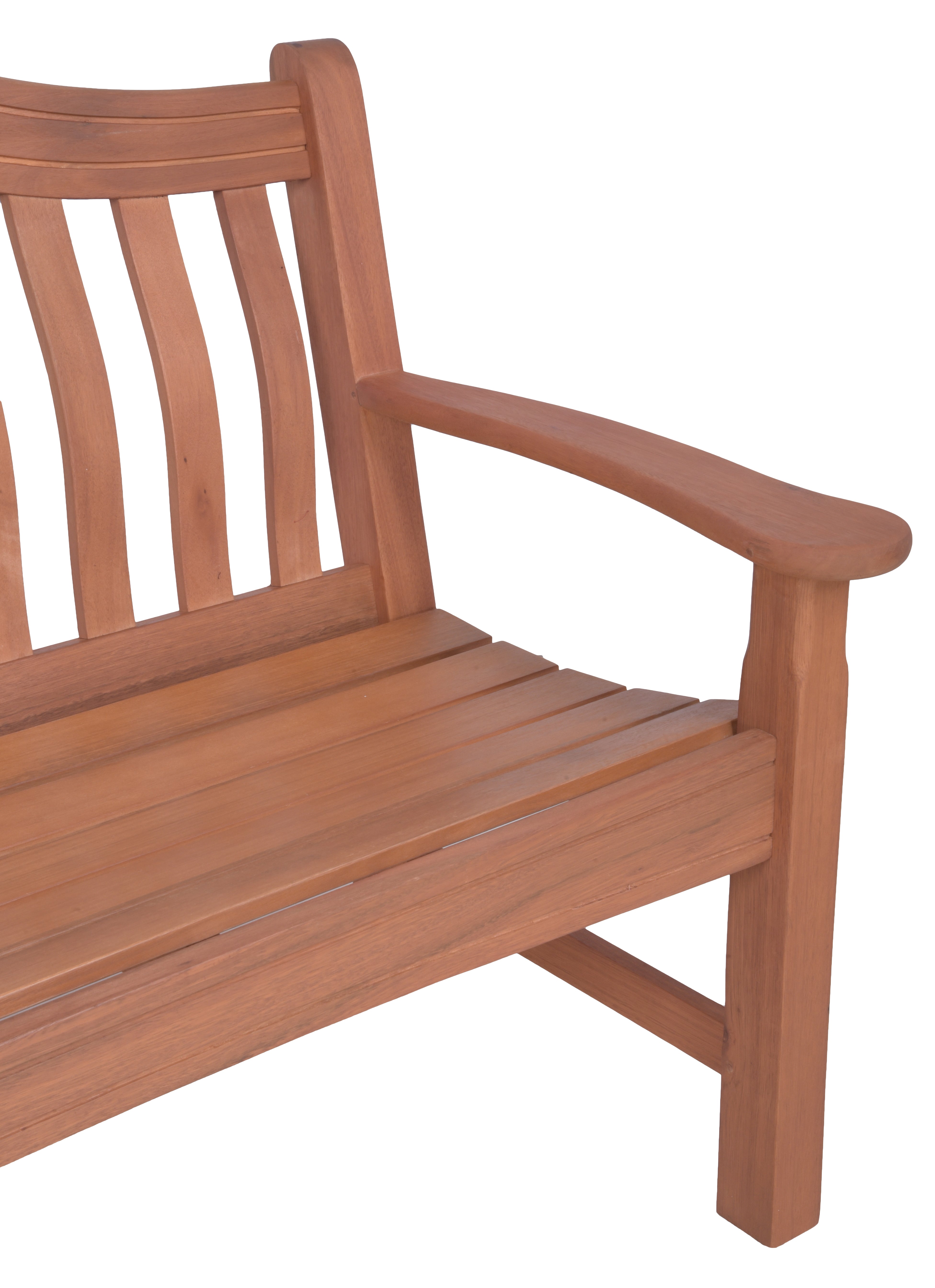 Bank KINGSTON Gartenbank Sitzbank Eukalyptusholz Garden Pleasure 3-Sitzer