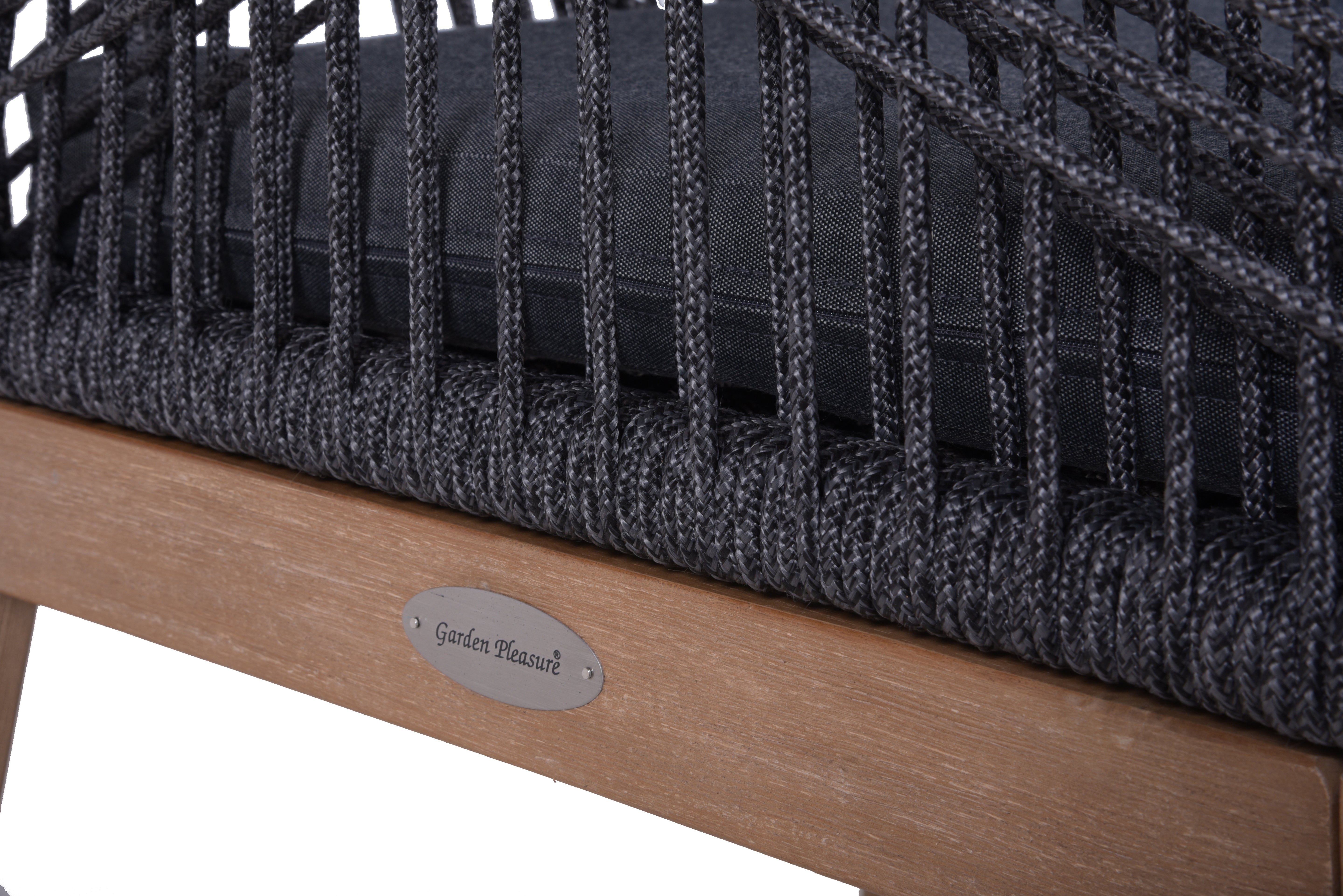 Gartenstuhl POMONA 4er Set Sessel grau Garden Pleasure modern FSC® Akazie