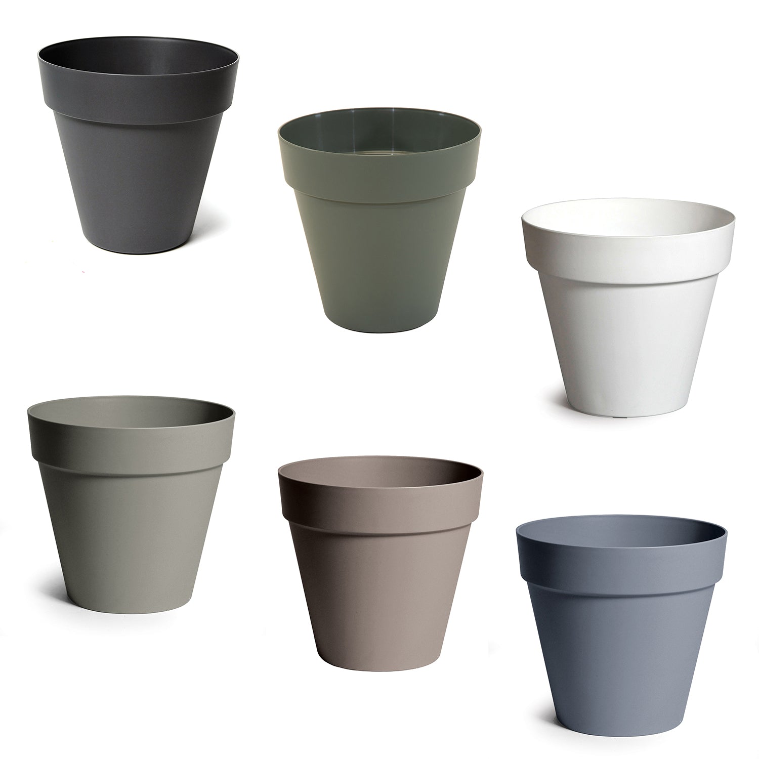 Pflanzkübel Blumentopf RIO 20x17 cm, Pflanzkübel Robuster Übertopf Blumentopf in verschiedenen Farben