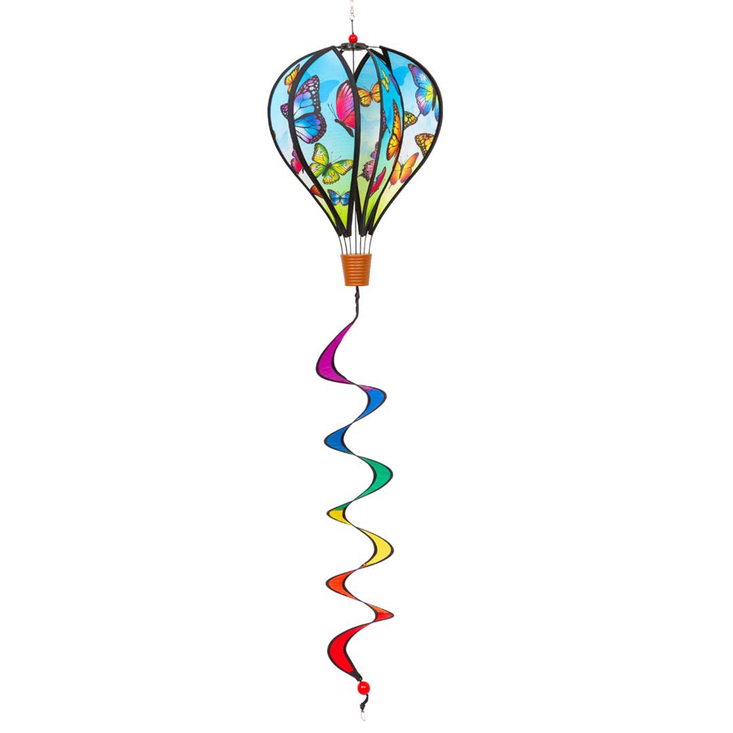 Windspiel HQ Hot Air Balloon Twist Butterflies Mini Heißluftballoon