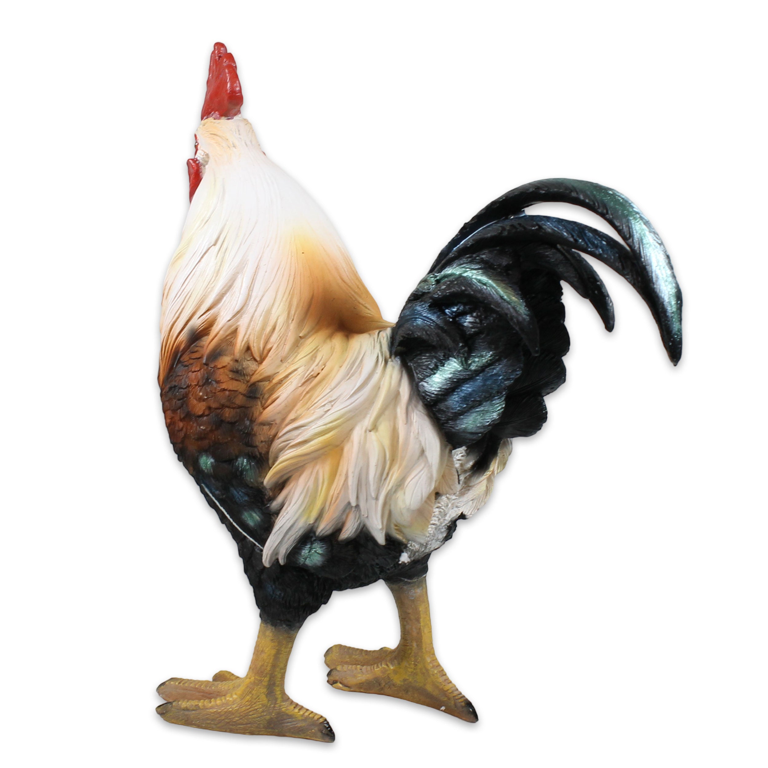 Hahn Figur stehend Deko Hahn Deko Huhn Gartenfigur Hahn
