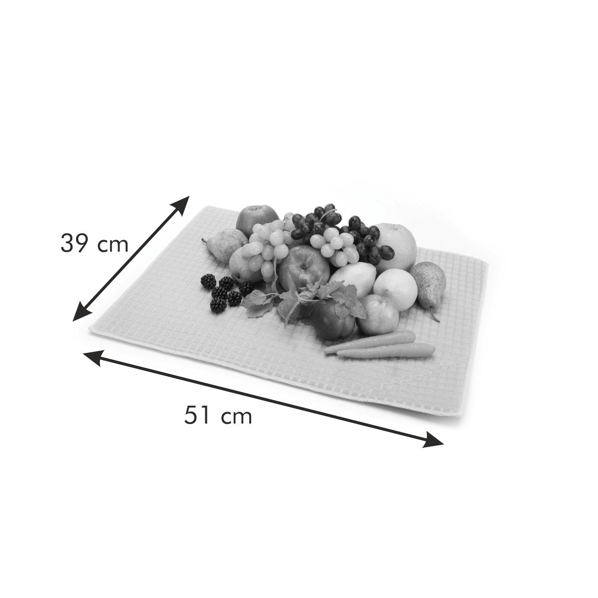 Tescoma Abtropfmatte für Obst und Gemüse PRESTO 51 x 39 cm – Küchenmatte
