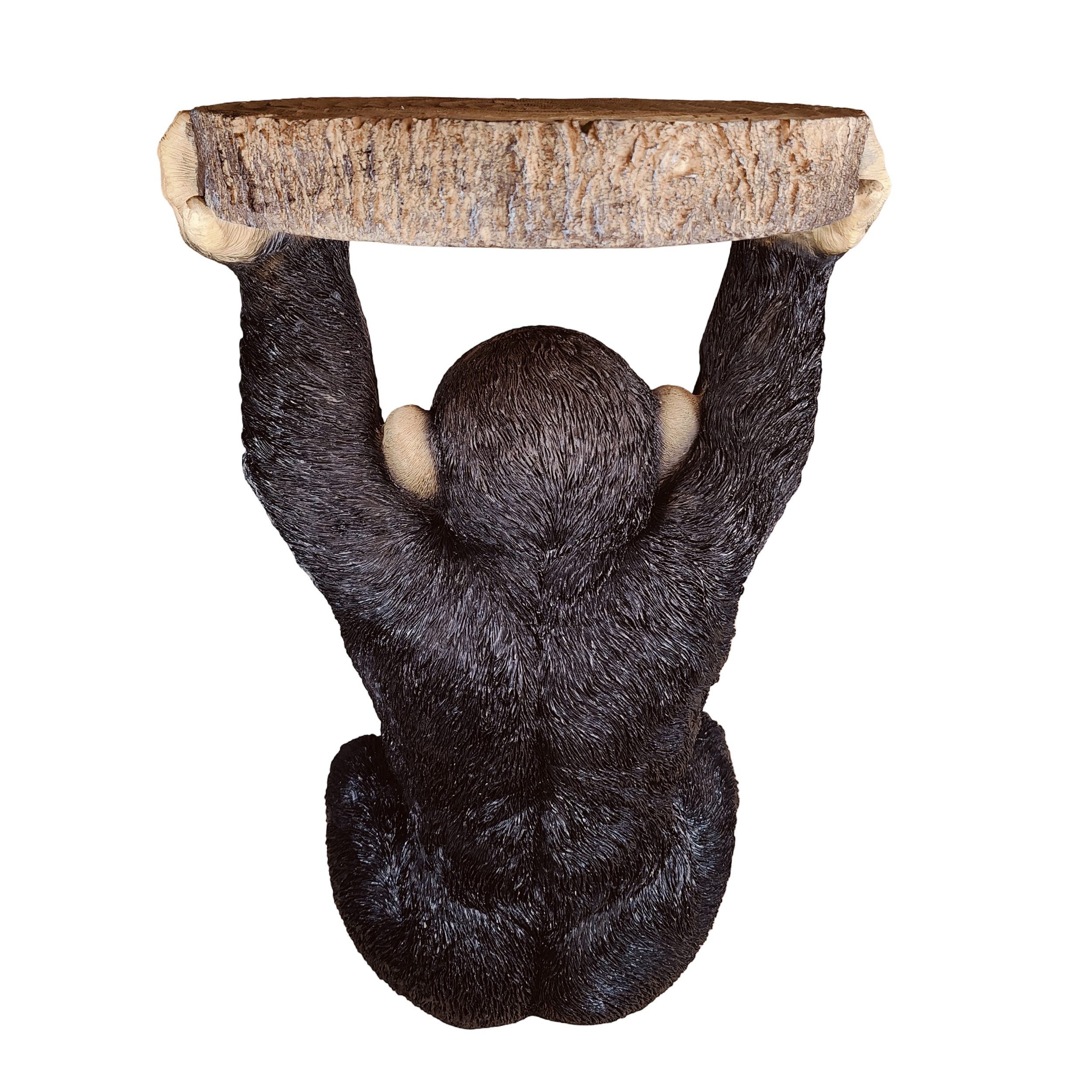 Beistelltisch Tiere Affe als Telefontisch - Beistelltisch Design klein für Garten & Wohnbereich