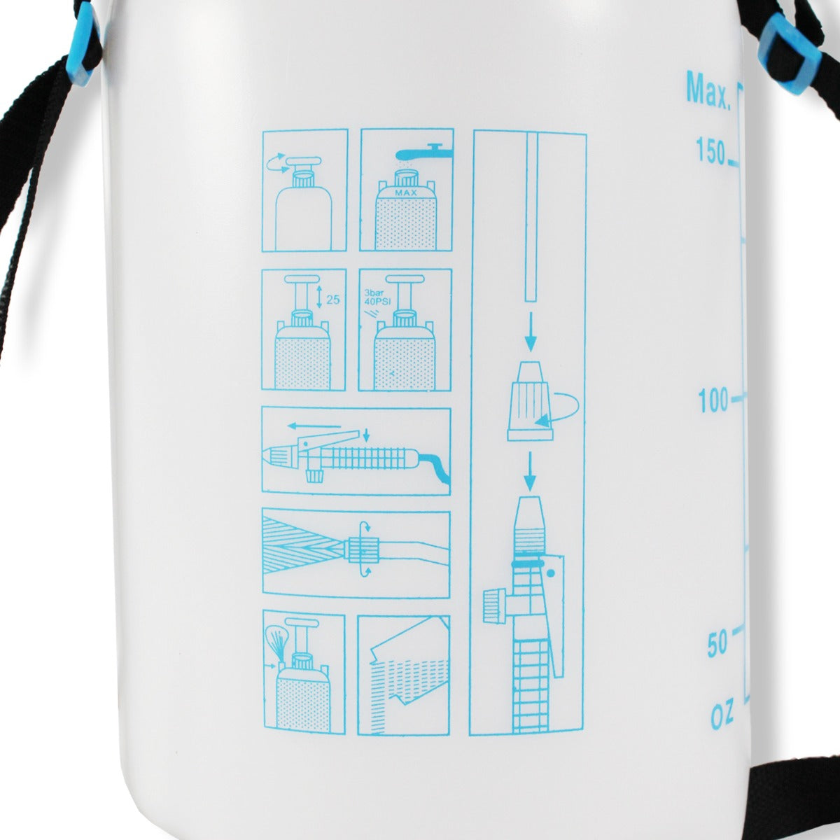 Drucksprüher 5 Liter mit Messskala Tragegurt Drucksprühgerät Unkrautspritze Pumpsprüher