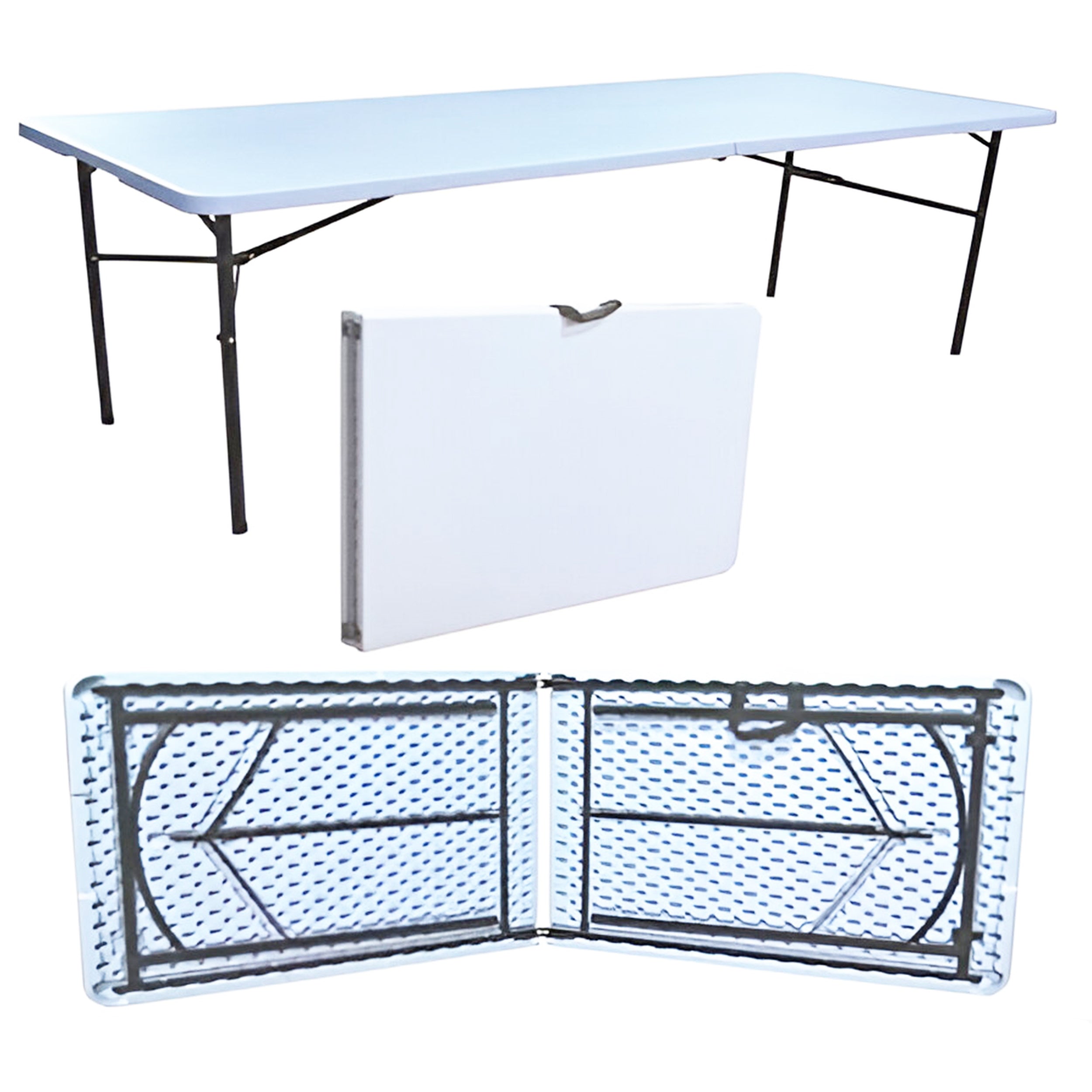 Biertisch Kunststoff Koffer Klapptisch 180 cm Gartentisch klappbar für Haus und Garten