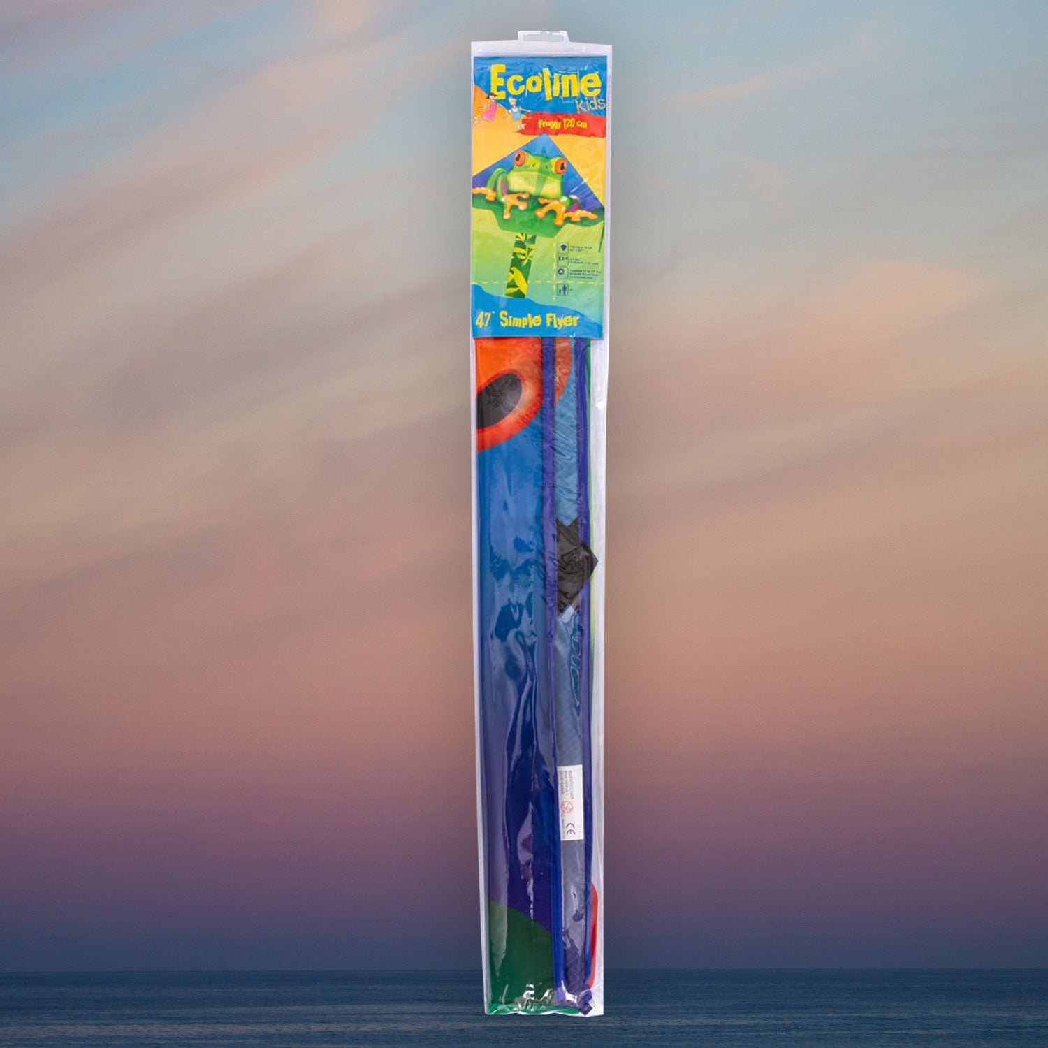 Kinderdrachen Einleiner Drachen HQ Simple Flyer Froggy 120 cm Flugdrache