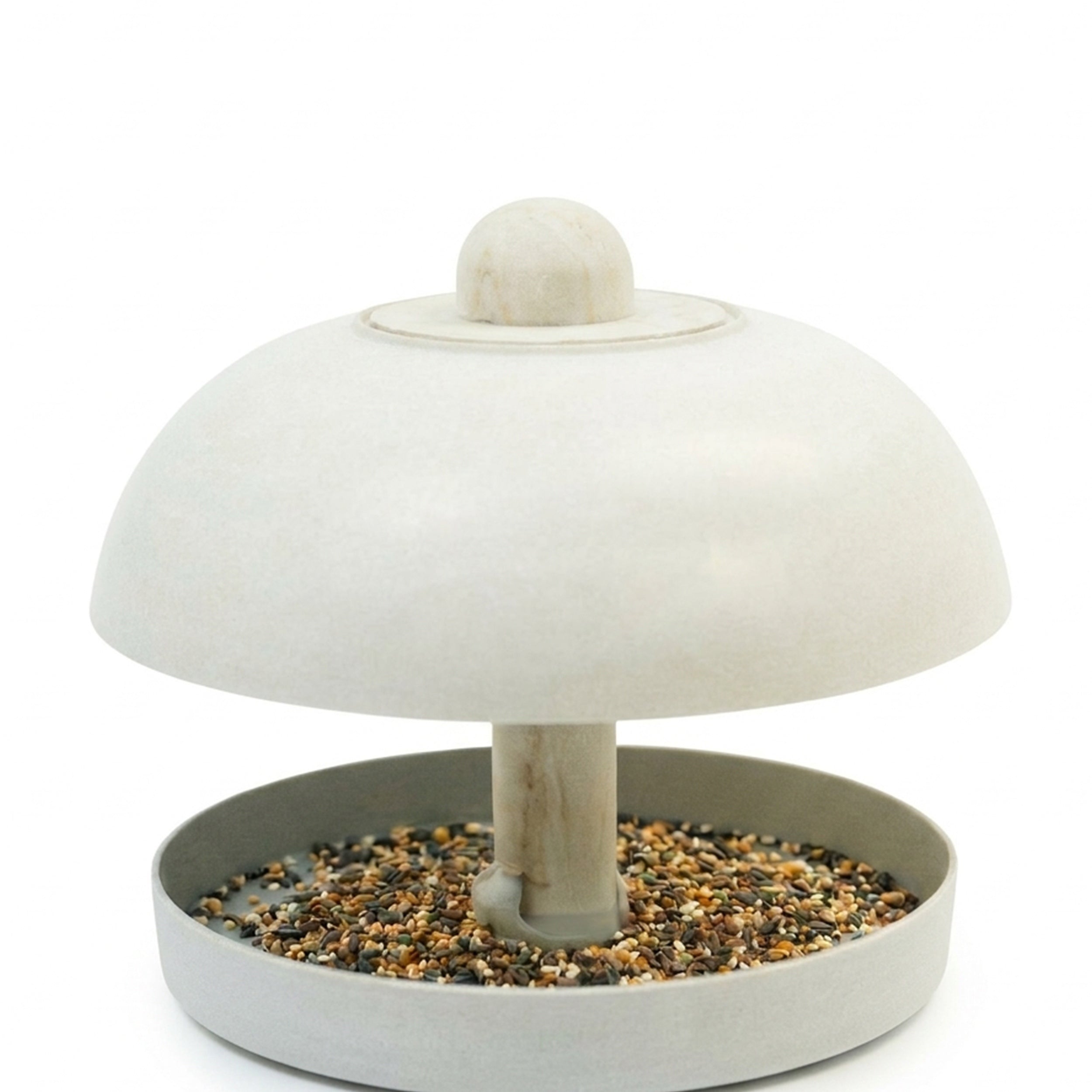 Vogelfutterhaus mit Ständer modernes Vogelhaus Futterhaus aus recyceltem Kunststoff