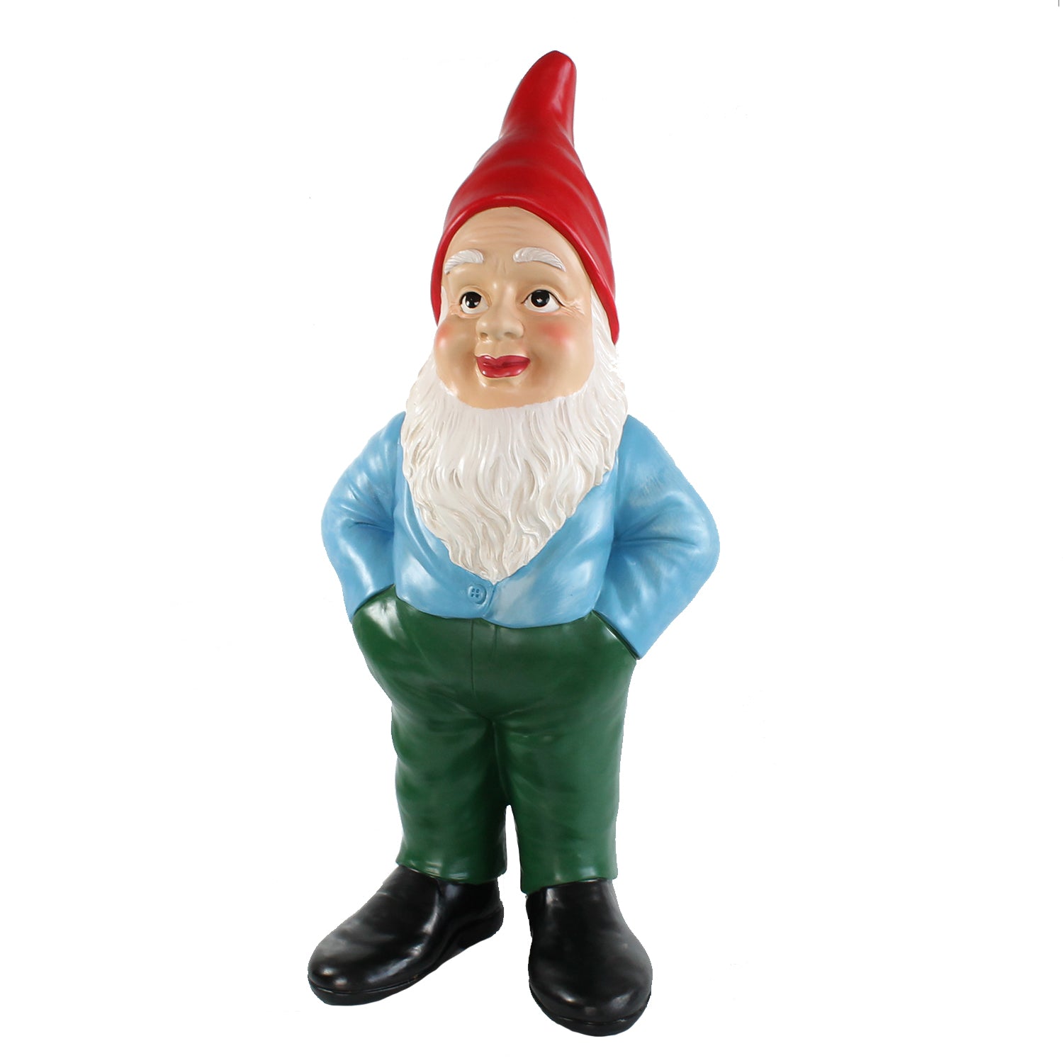 Großer Gartenzwerg Deko Gartenzwerg XL 60 cm Gartenfigur Zwerg handbemalt