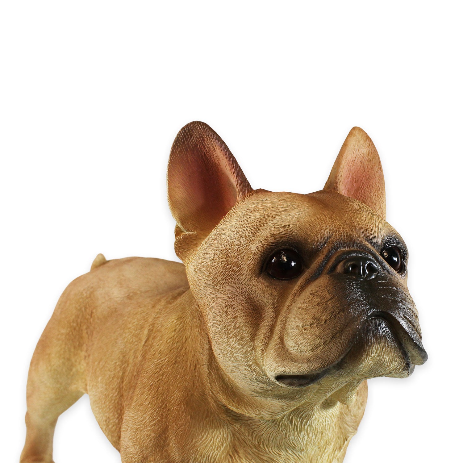 Hunde Figur Bulldogge Figur stehend | französische Bulldogge Deko Hundefiguren lebensecht