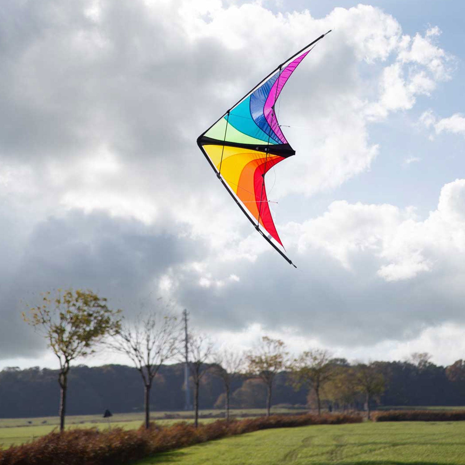 HQ Kinderdrachen Zweileiner Lenkdrachen Breezo Rainbow R2F 170 cm