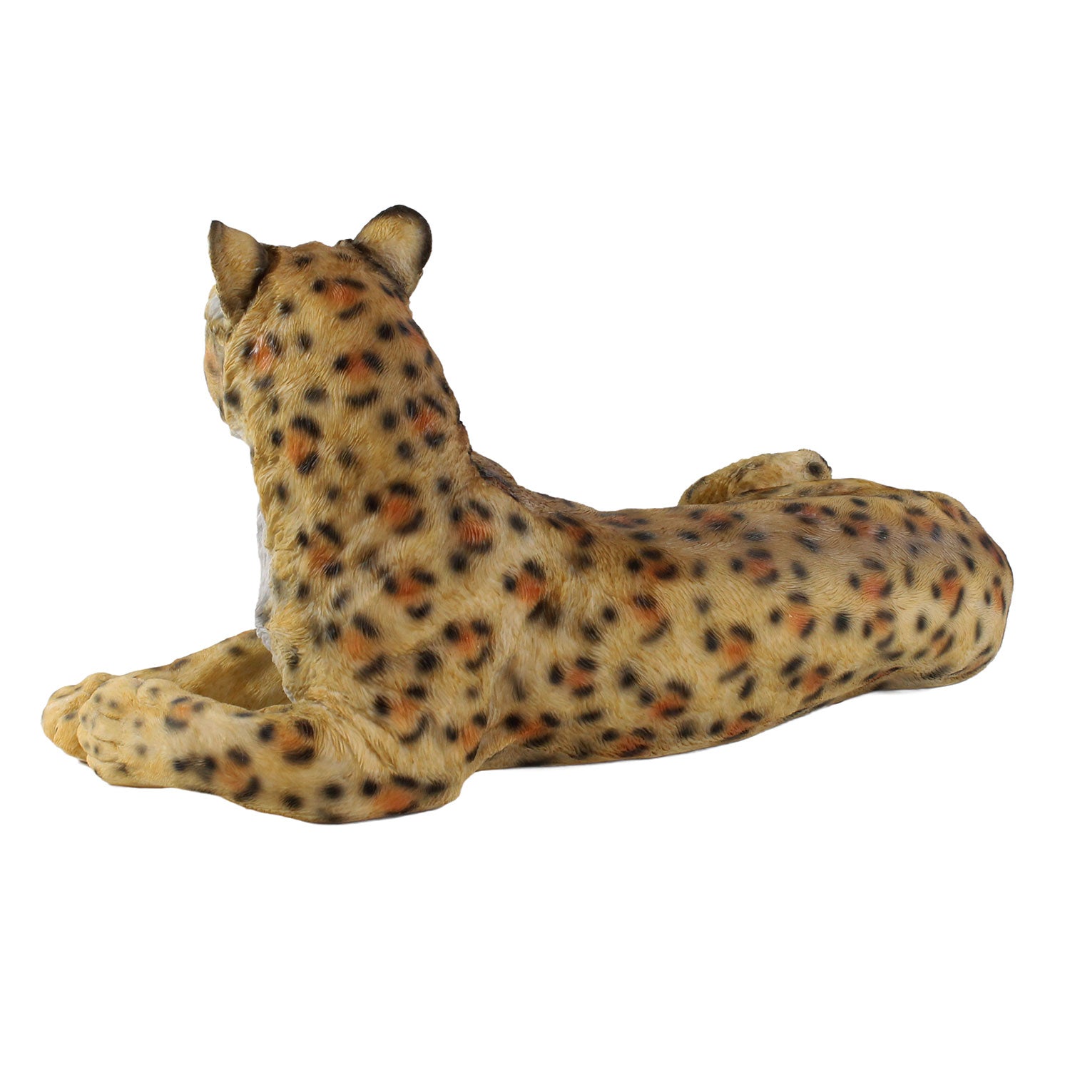 Lebensechte Panther Figur liegend – Handbemalte Deko für Haus & Garten | 53 cm | Deko Panther