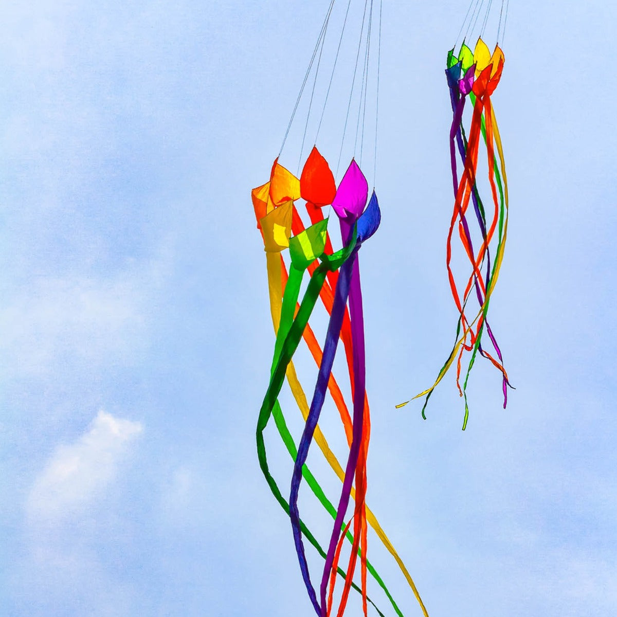 Drachenschwanz HQ Soft Swirl Rainbow 6 m Leinenschmuck Drachenzubehör