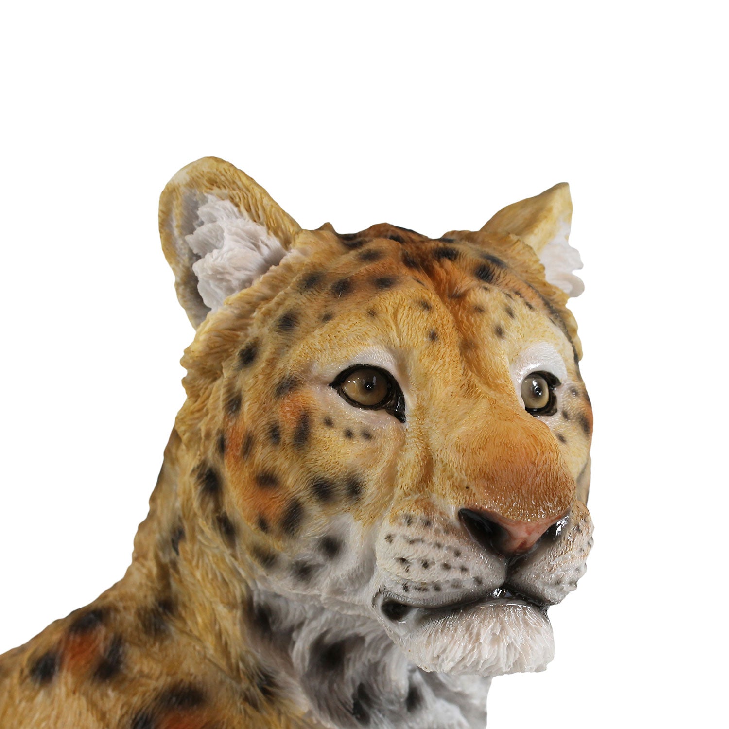 Lebensechte Panther Figur liegend – Handbemalte Deko für Haus & Garten | 53 cm | Deko Panther