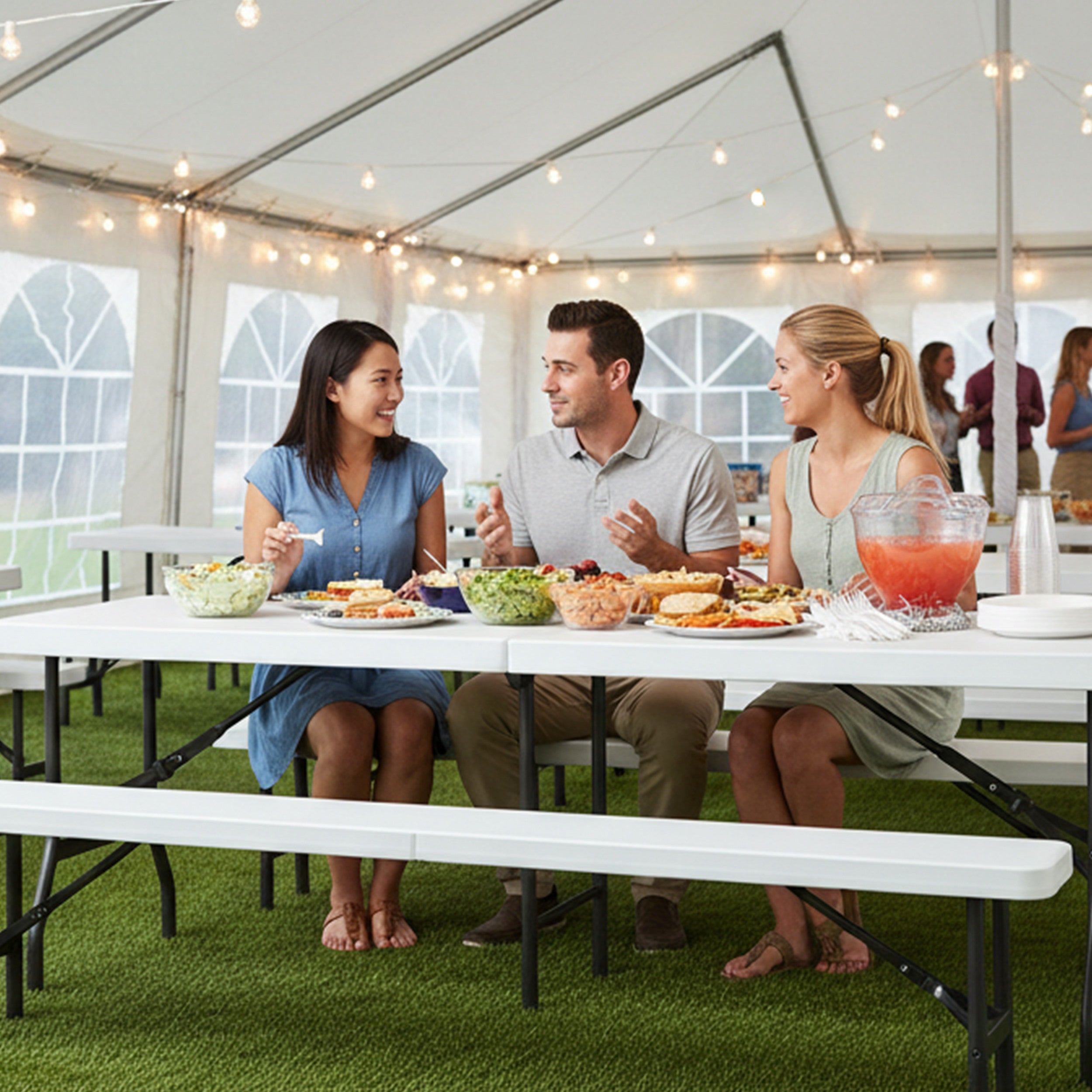 Bierbank klappbar Koffer Klappbank als Sitzbank für Garten & Party