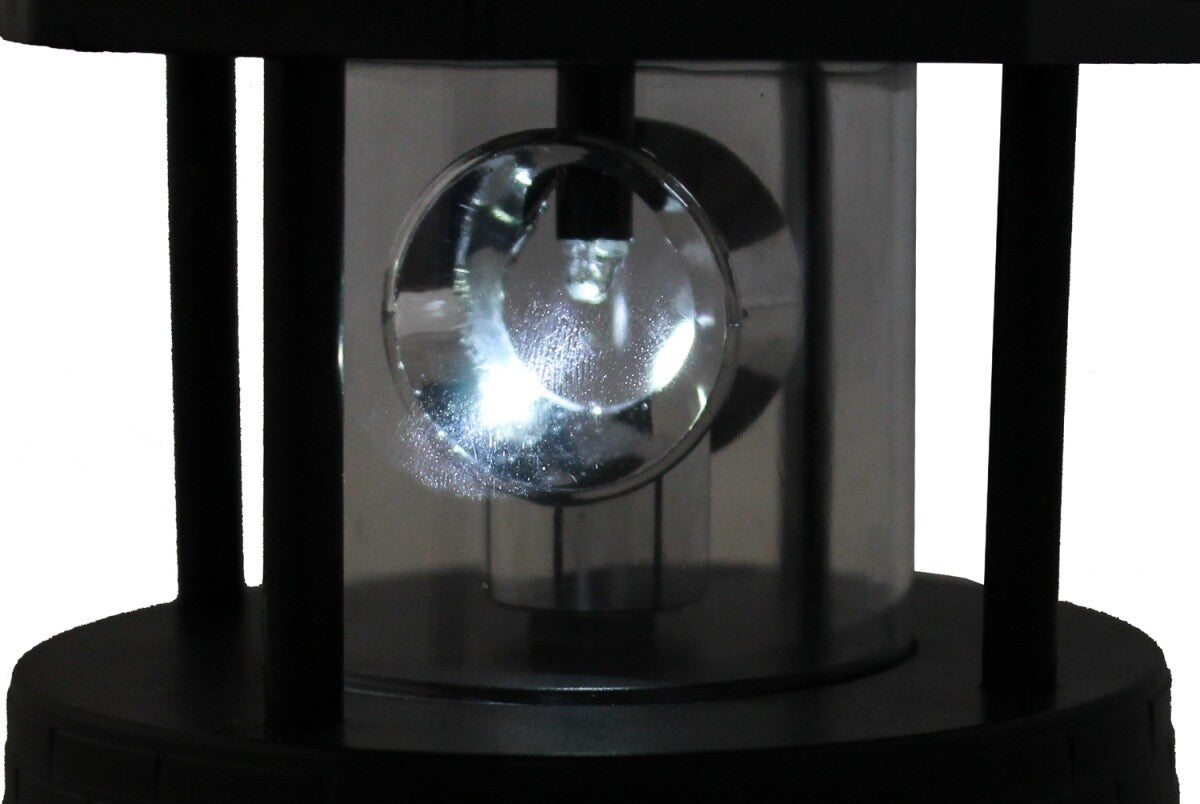 Leuchtturm Ersatzkopf Groß für Deko Solar Leuchttürme mit Leuchtfeuer drehbar Solarkopf Ersatzteil