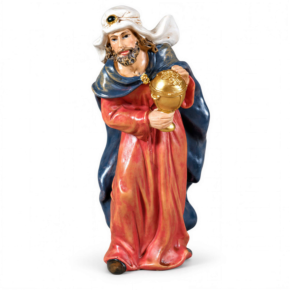 Krippenfiguren Set 7-teilig Weihnachtskrippe Figuren Heilige Familie und Heilige Drei Könige