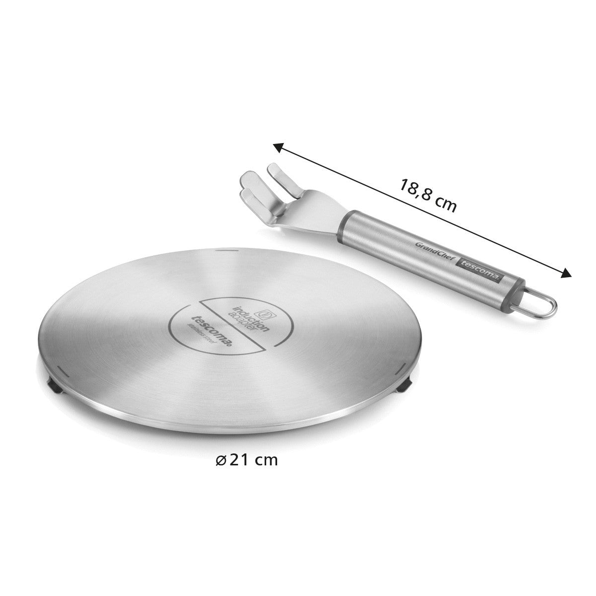 Tescoma Induktions-Adapterplatte GrandCHEF 21 cm – Adapterplatte für Kochgeschirr