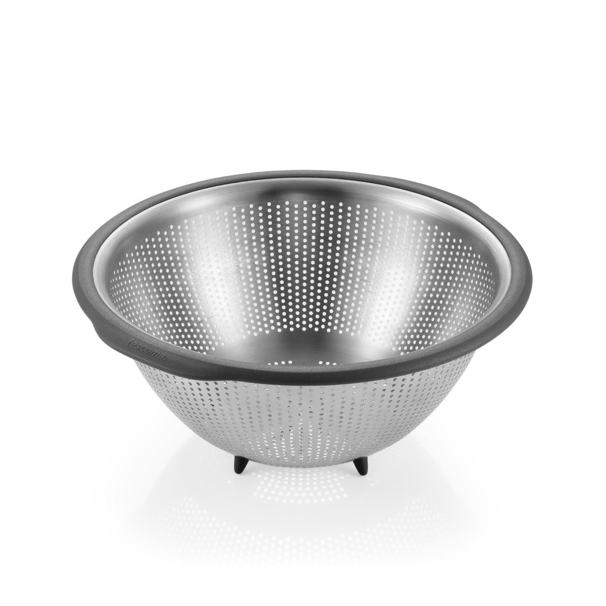 Tescoma Seiher mit breitem Rand GrandCHEF 26 cm – großer Edelstahl-Seiher