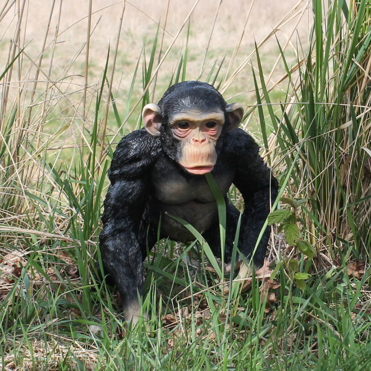 Affe Figur Deko Schimpanse jung Deko Affe Schimpanse Deko Tiere lebensecht